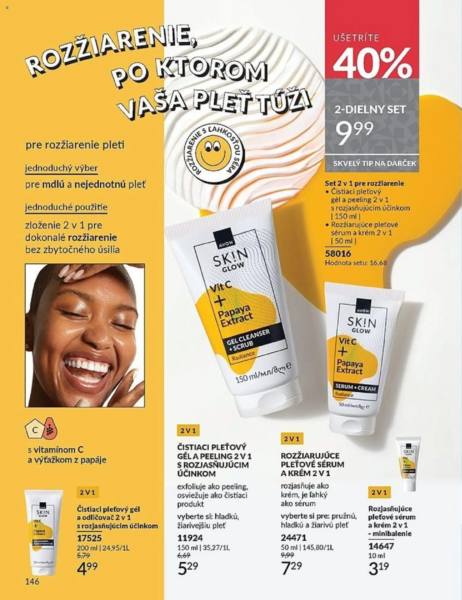 Nové Avon akcie – leták je platný od 01.12.2025 | Strana: 146 | Produkty: Peeling, Odličovač, Krém