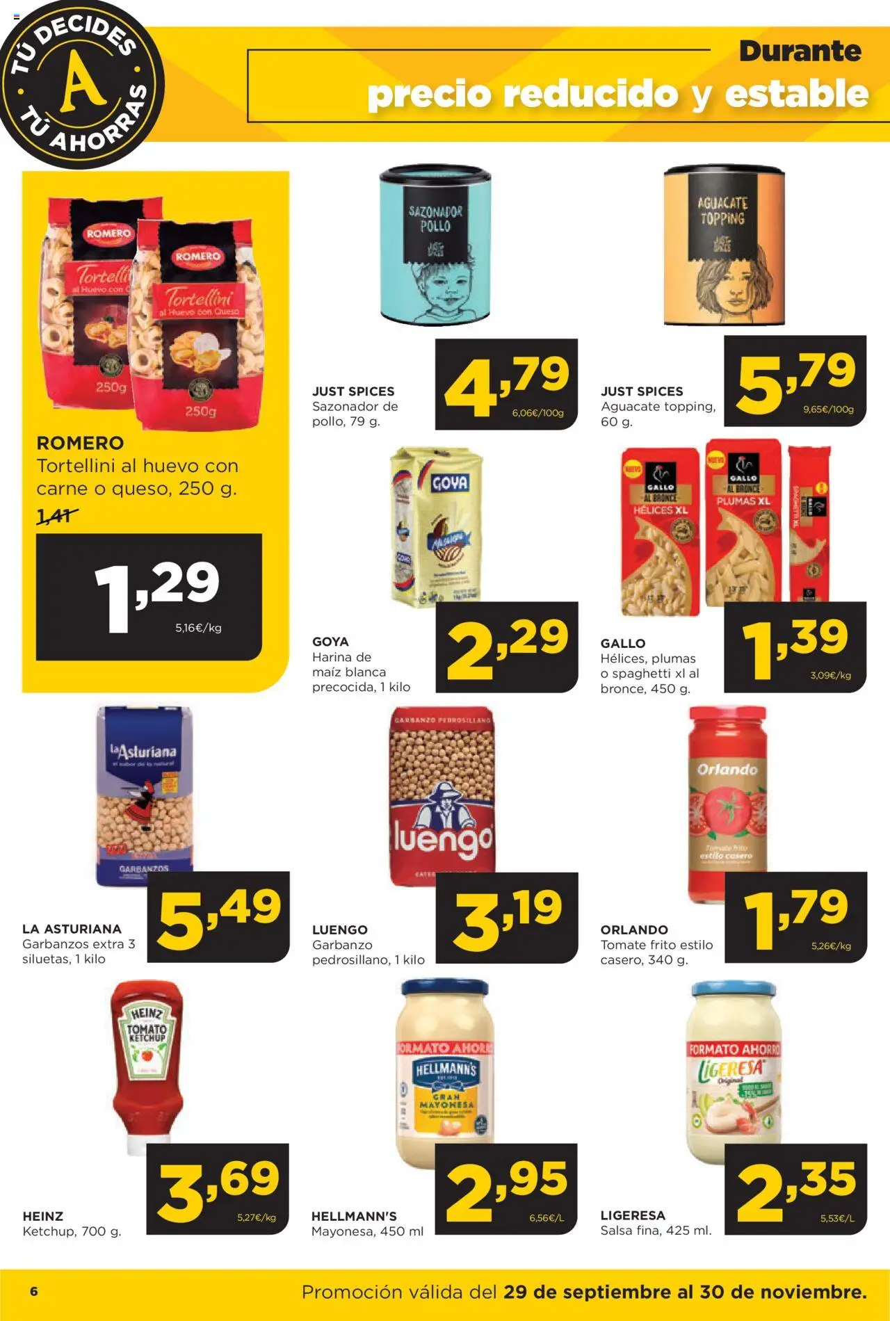Alimerka folleto │ válido desde el 29.09.2025 | Página: 6 | Productos: Queso, Sazonador, Οθόνη προβολής