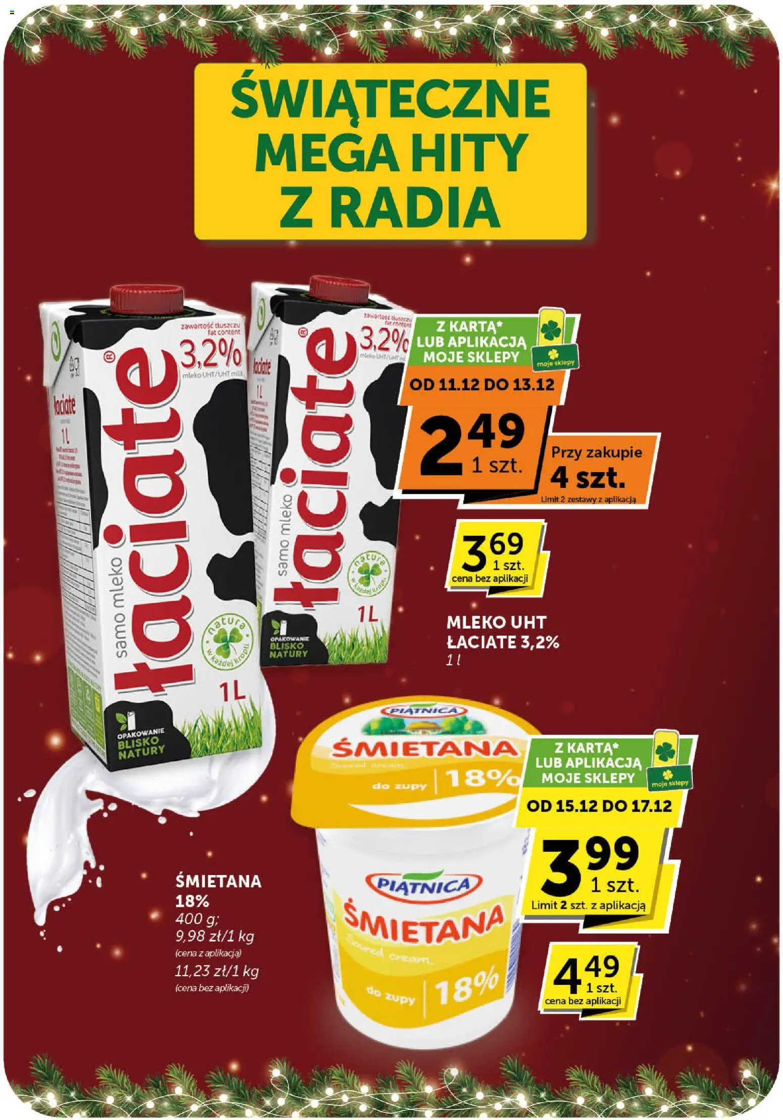 ABC Gazetka - Minimarket od 11.12.2025 | Strona: 2 | Produkty: Mleko, Śmietana