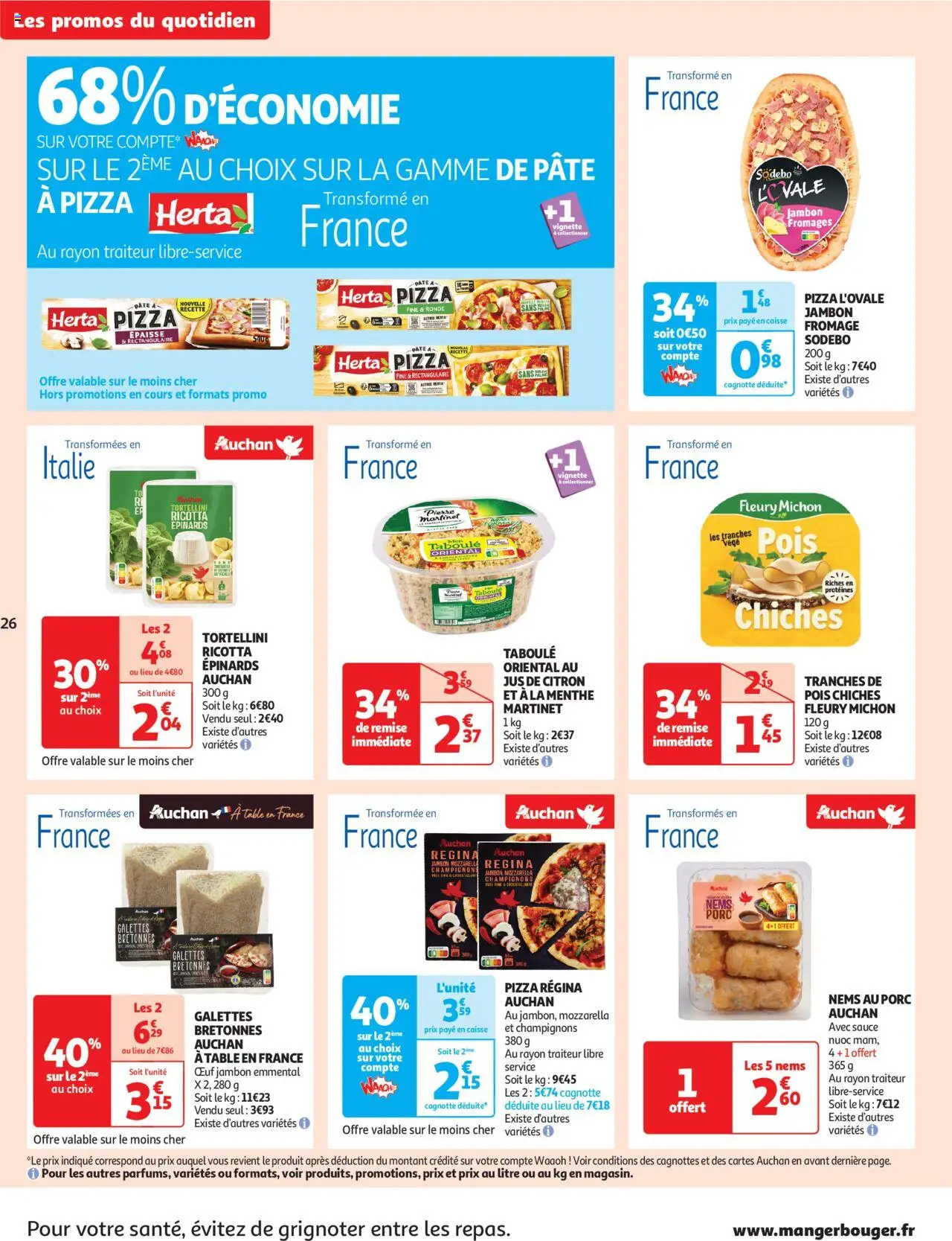  | Page: 26 | Produits: Table, Pois chiches, Porc, Ricotta