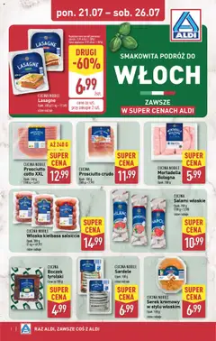 Pogląd oferty "Aldi Gazetka - Tydzień Włoski" - ważna od 21.07.2025