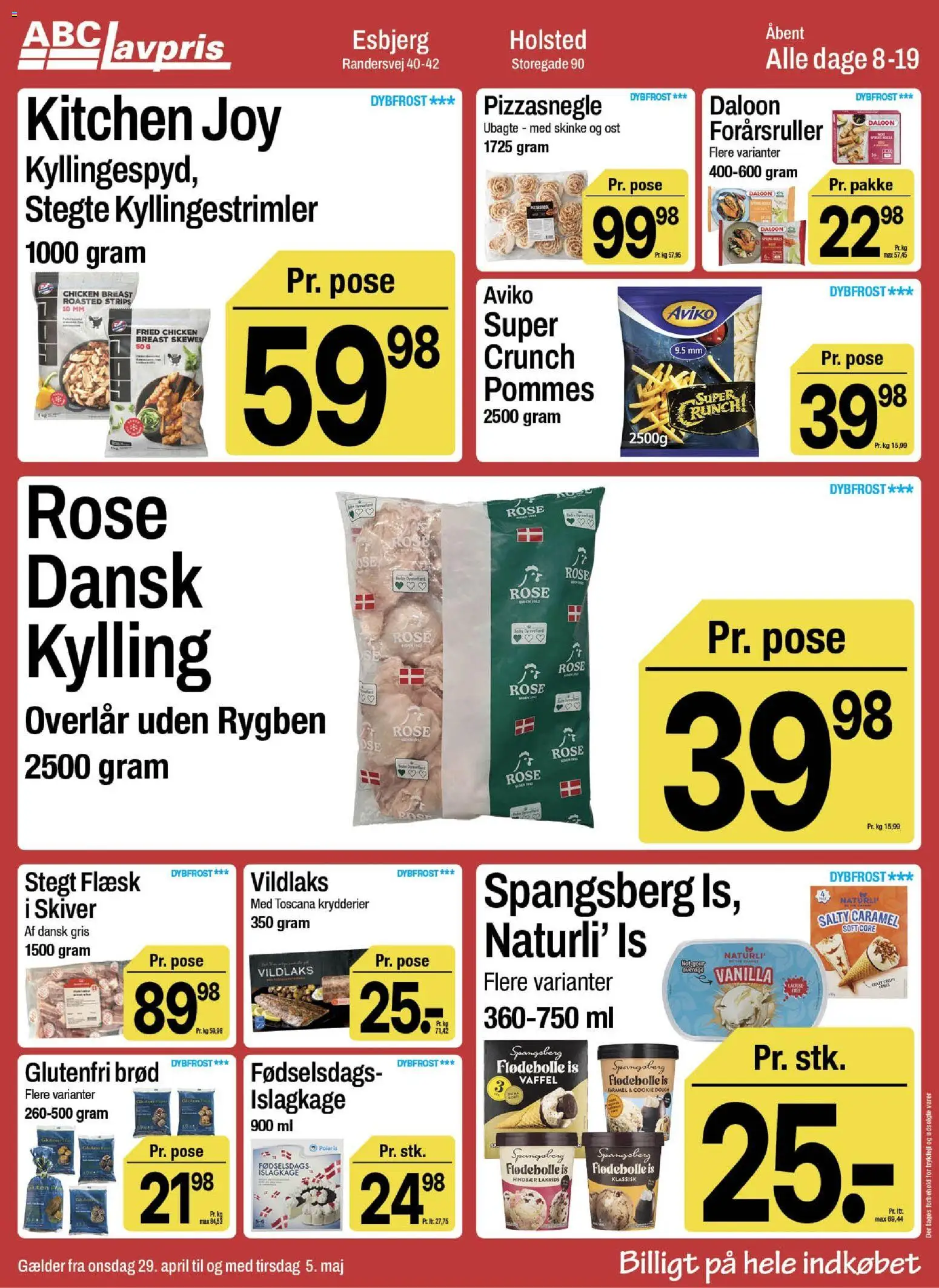 Abc Lavpris tilbudsavis – gyldig fra 29.04.2026 | Side: 6 | Produkter: Brød, Skinke, Lakrids, Hindbær