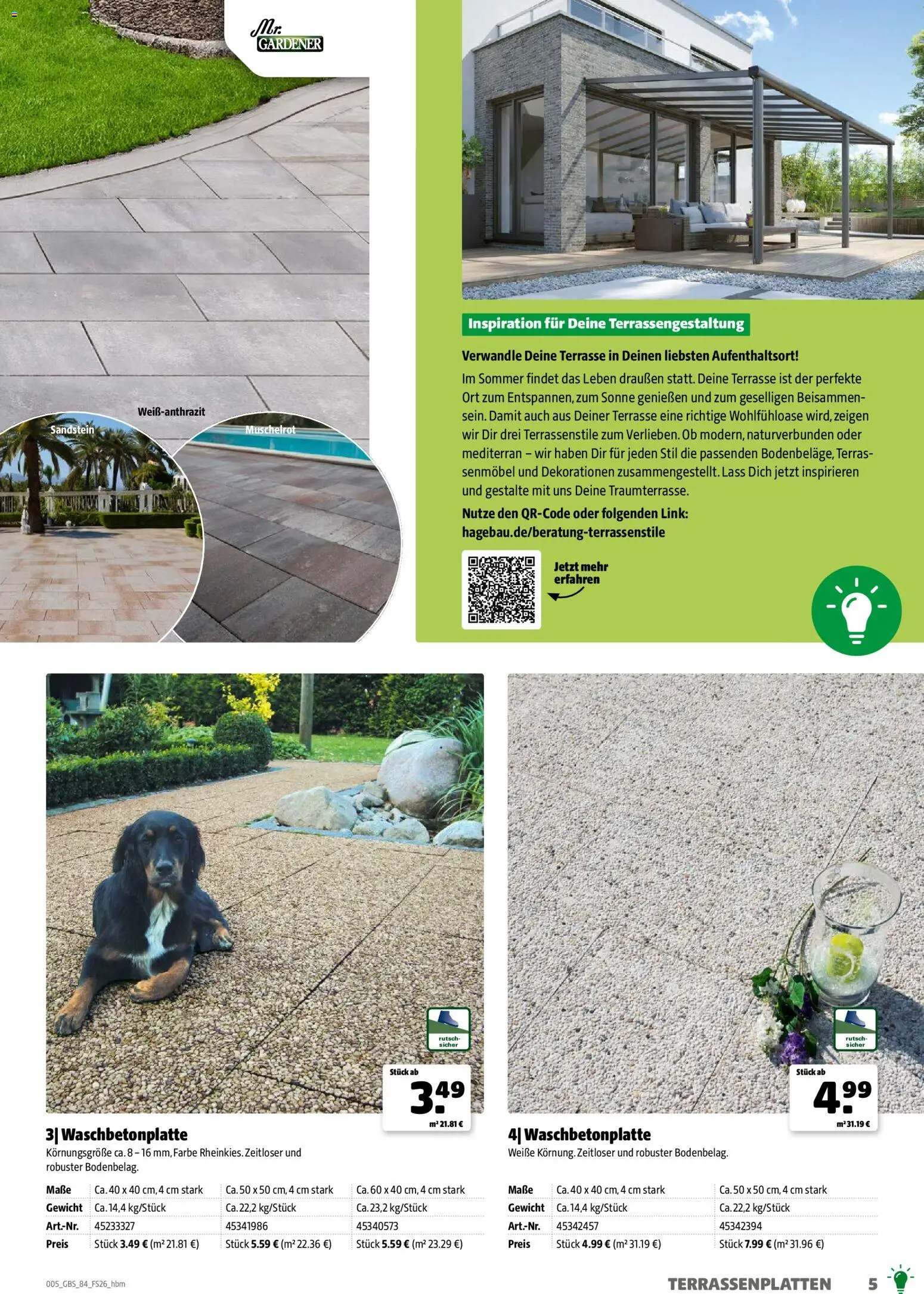 Hagebau Gartenbaustoffsortiment – gültig ab 02.03.2026 | Seite: 5 | Produkte: Gewicht