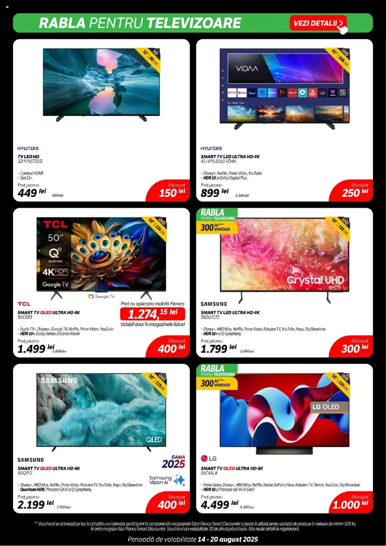 Catalog Flanco – valabil de la 14.08.2025 | Pagină: 12 | Produse: Televizor, Babak, Apple