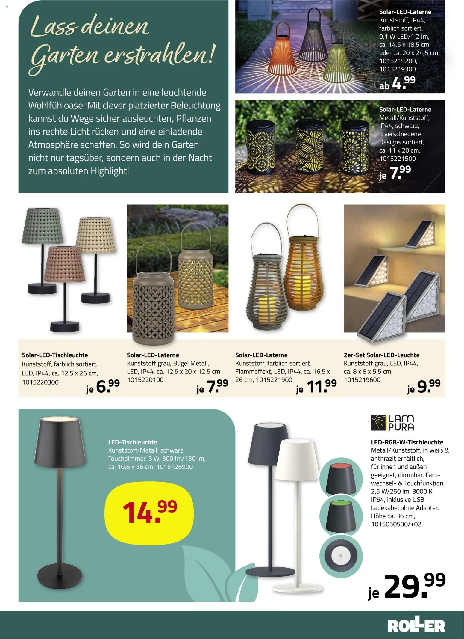 Roller Garten looks – gültig ab 23.02.2026 | Seite: 15 | Produkte: USB, Ladekabel