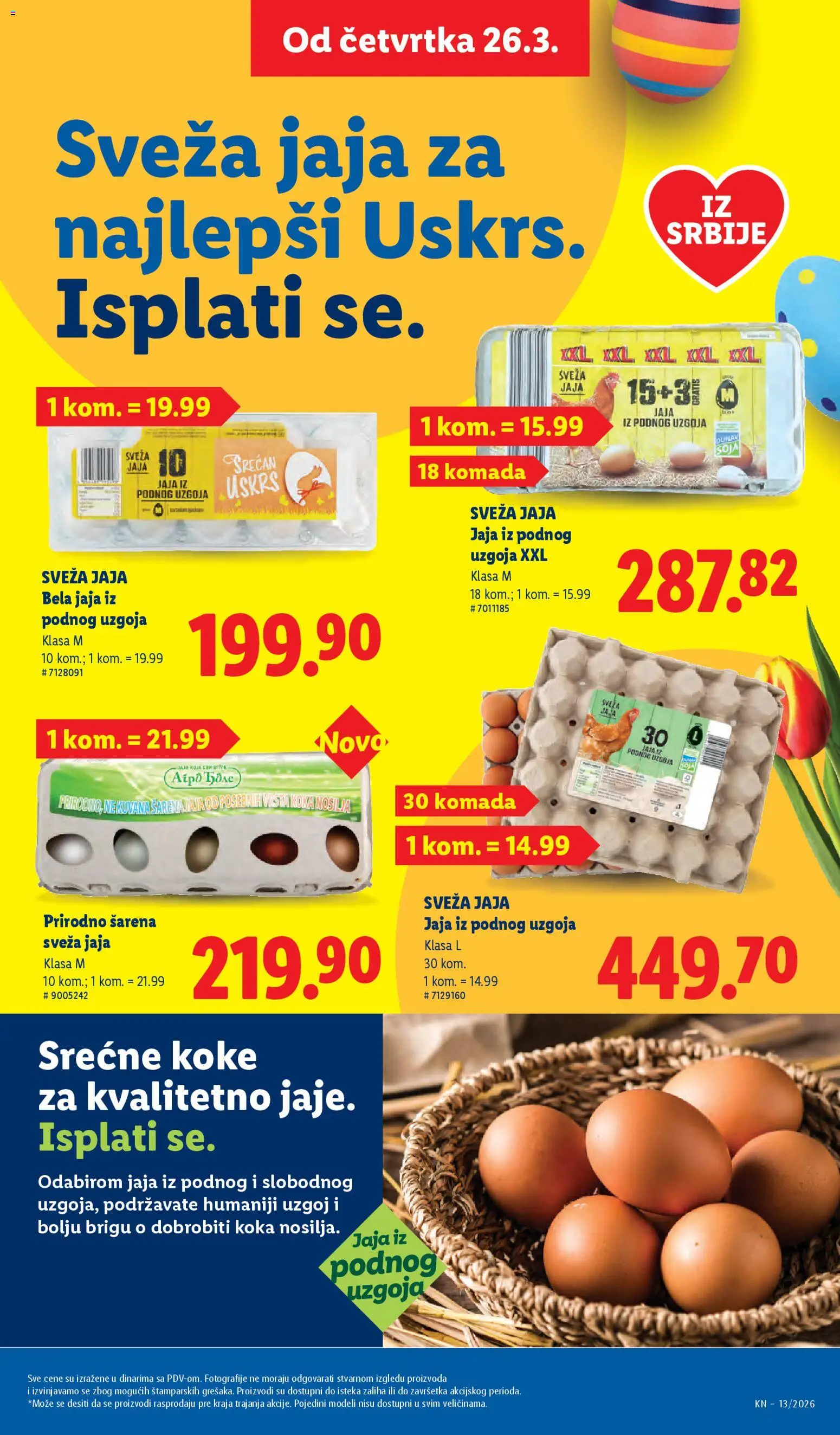 Lidl katalog - važi od 26.03.2026 | Strana: 21 | Proizvode: Jaja