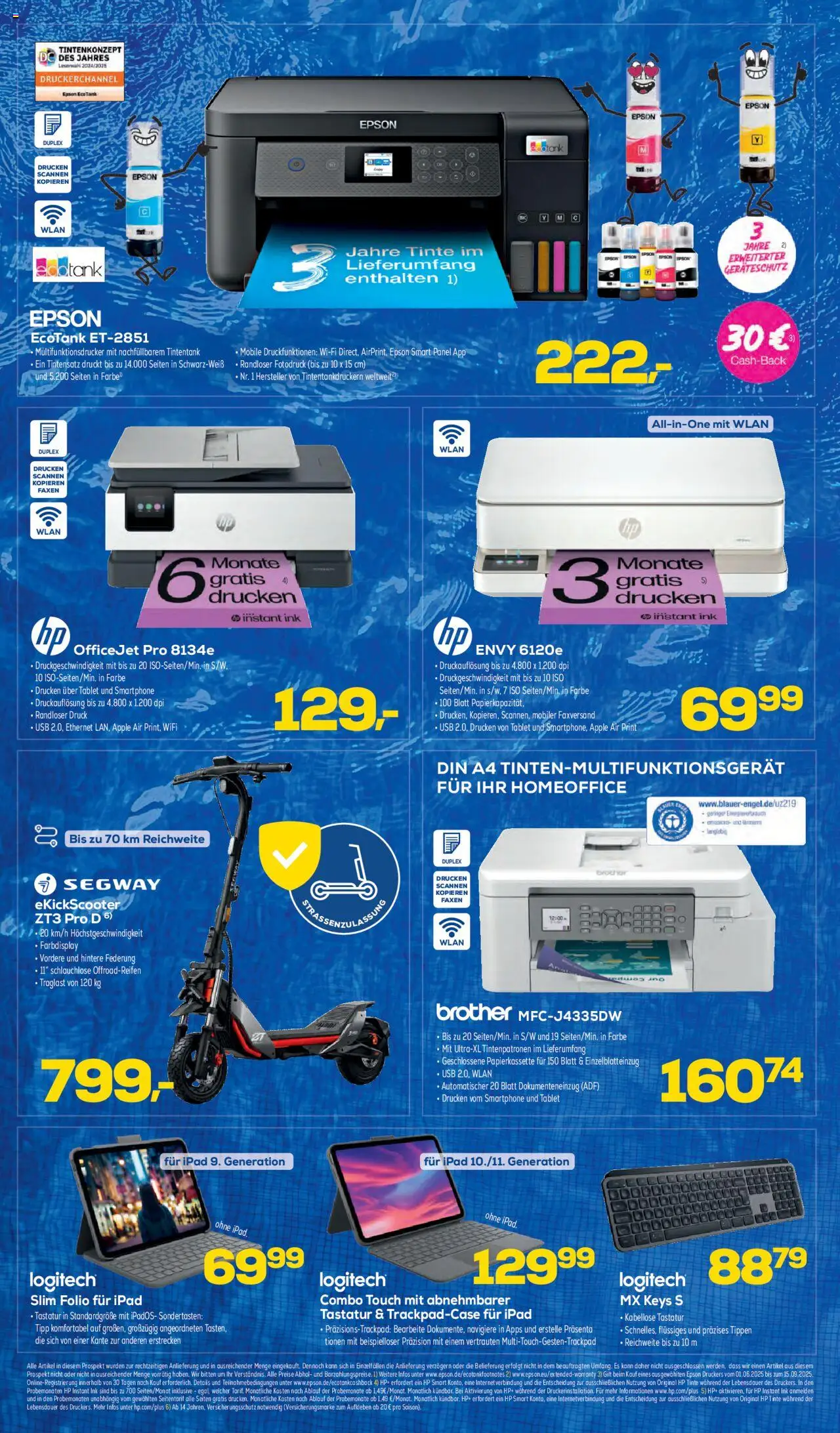 Euronics Prospekt 	 - gültig ab dem 23.07.2025 | Seite: 6 | Produkte: Epson, Ipad, Apple, Tastatur