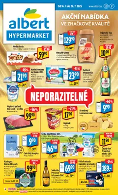 Albert leták - Hypermarket od 16.07.2025 | Strana: 1 | Produkty: Lipánek, Felix fantastic, Káva, Nescafé