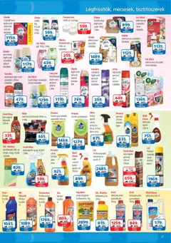 ÁRKLUB akciós ujság - amely érvényes a következő dátumtól: 01.08.2025 | Oldal: 23 | Termékek: Légfrissítő, Aloe vera, Nedves törlőkendő, Tea