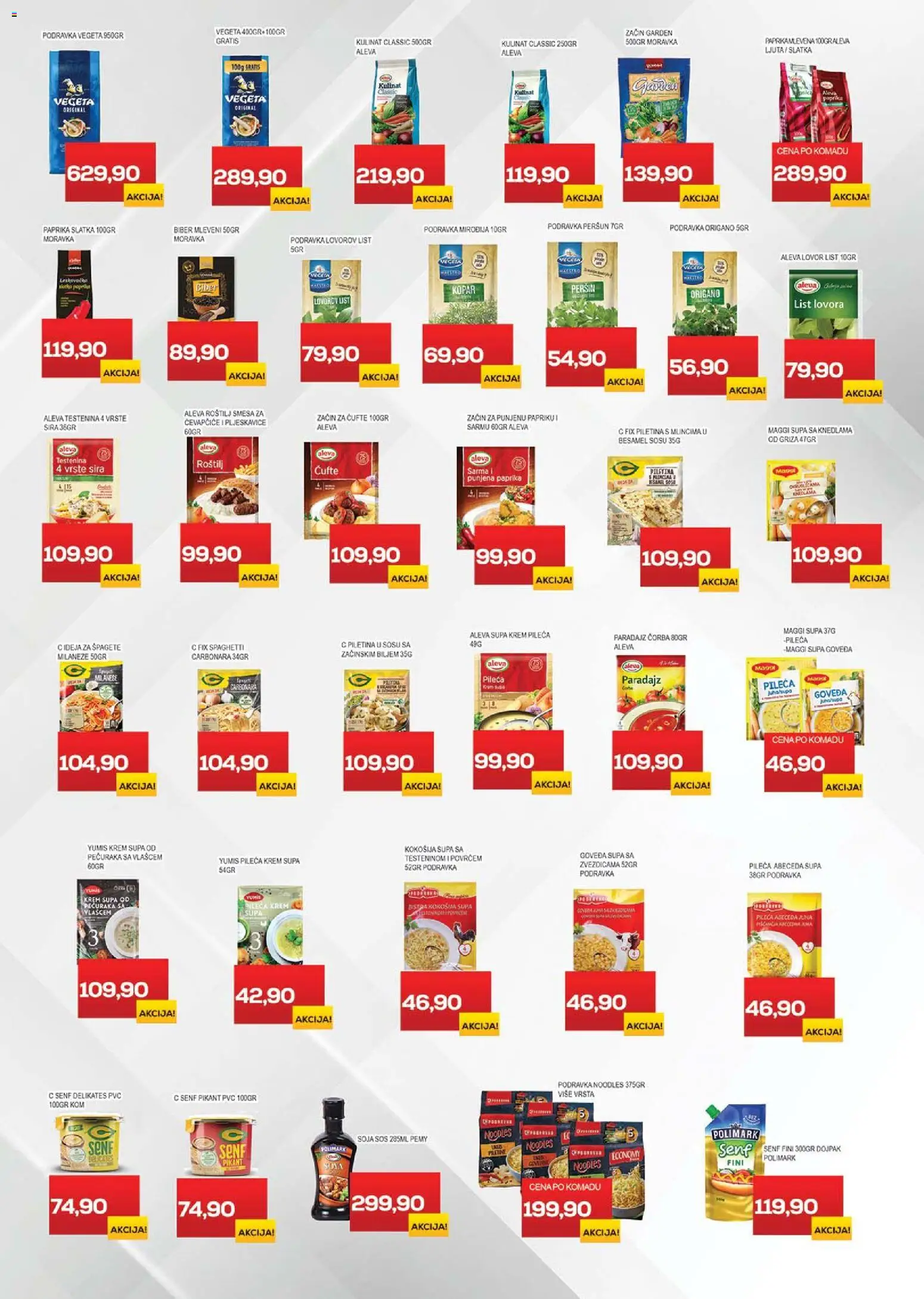 Medius katalog - važi od 02.01.2026 | Strana: 11 | Proizvode: Testenina, Senf, Paprika, Sos