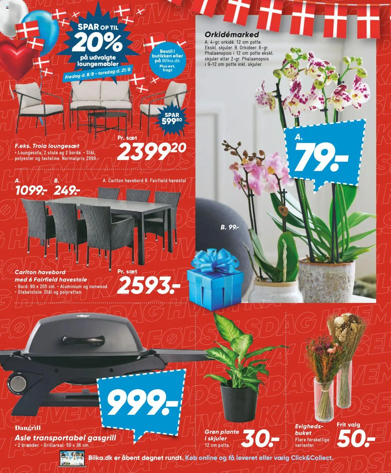 Bilka Tilbudsavis gyldig fra 08.08.2025 | Side: 41 | Produkter: Bord, Havestole, Loungemøbler, Loungesæt