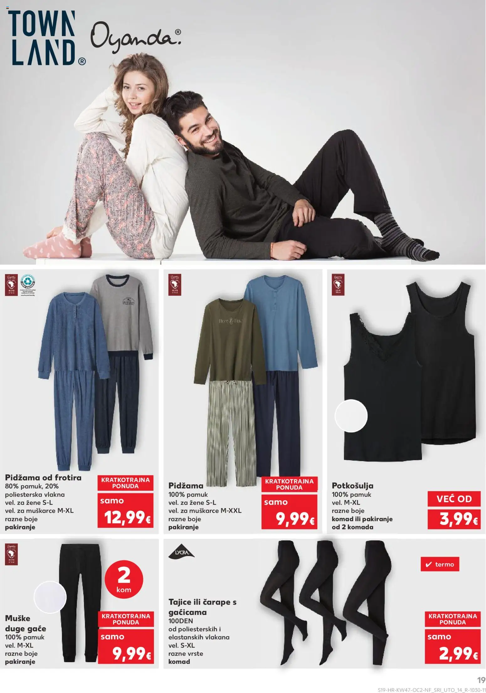 Kaufland katalog | vrijedi od 19.11.2025 | Stranica: 19 | Proizvodi: Čarape, Pidžama, Tajice