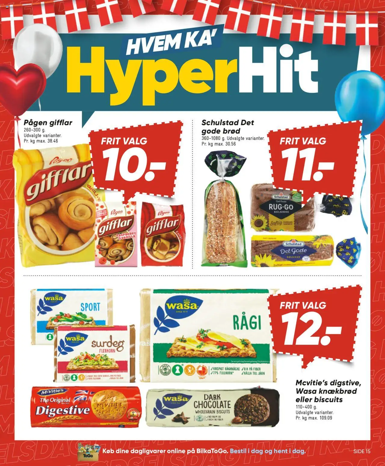 Bilka Tilbudsavis gyldig fra 01.08.2025 | Side: 15 | Produkter: Brød, Kanel, Knækbrød