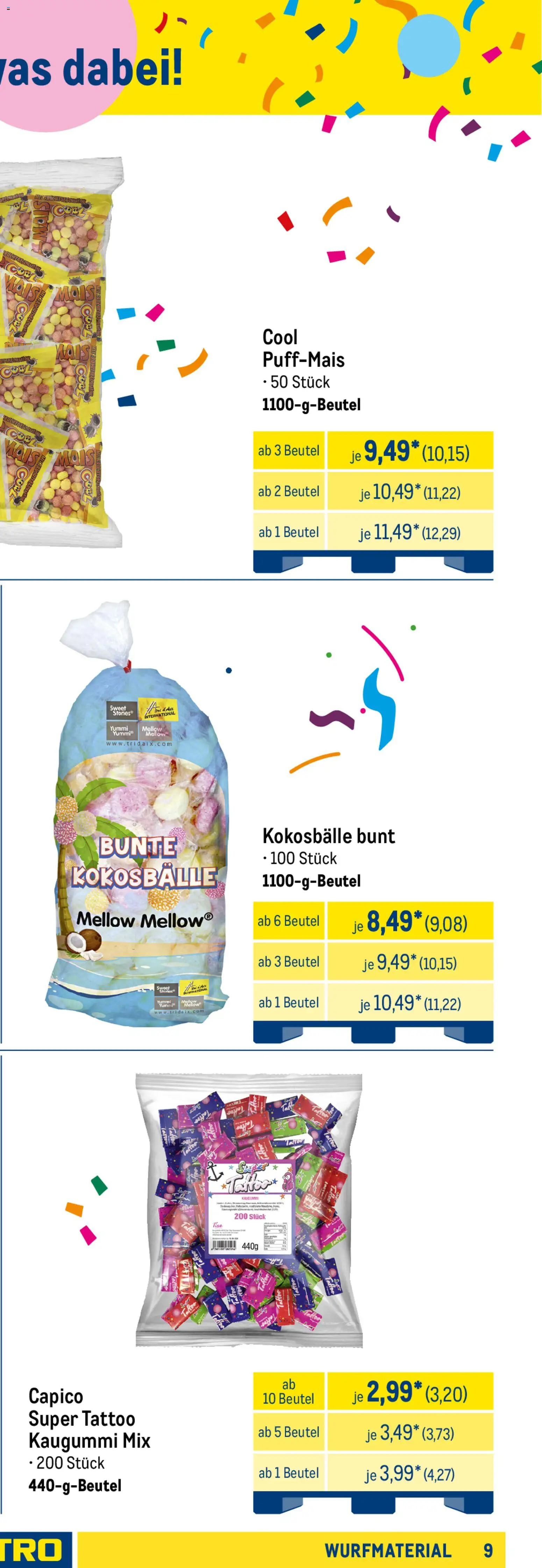 Metro Wurfmaterial Karneval – gültig ab 01.10.2025 | Seite: 17