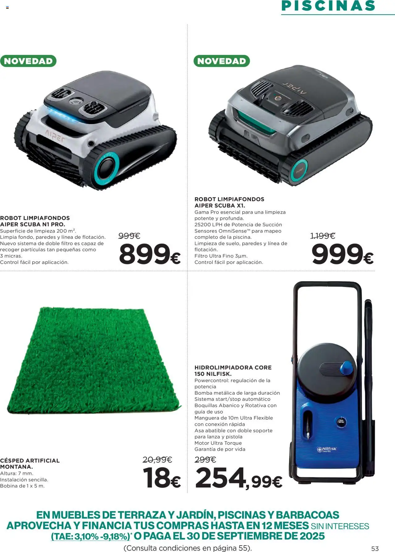 Hipercor catálogo │ válido desde el 05.06.2025 | Página: 59 | Productos: Hidrolimpiadora, Manguera, Muebles, Robot