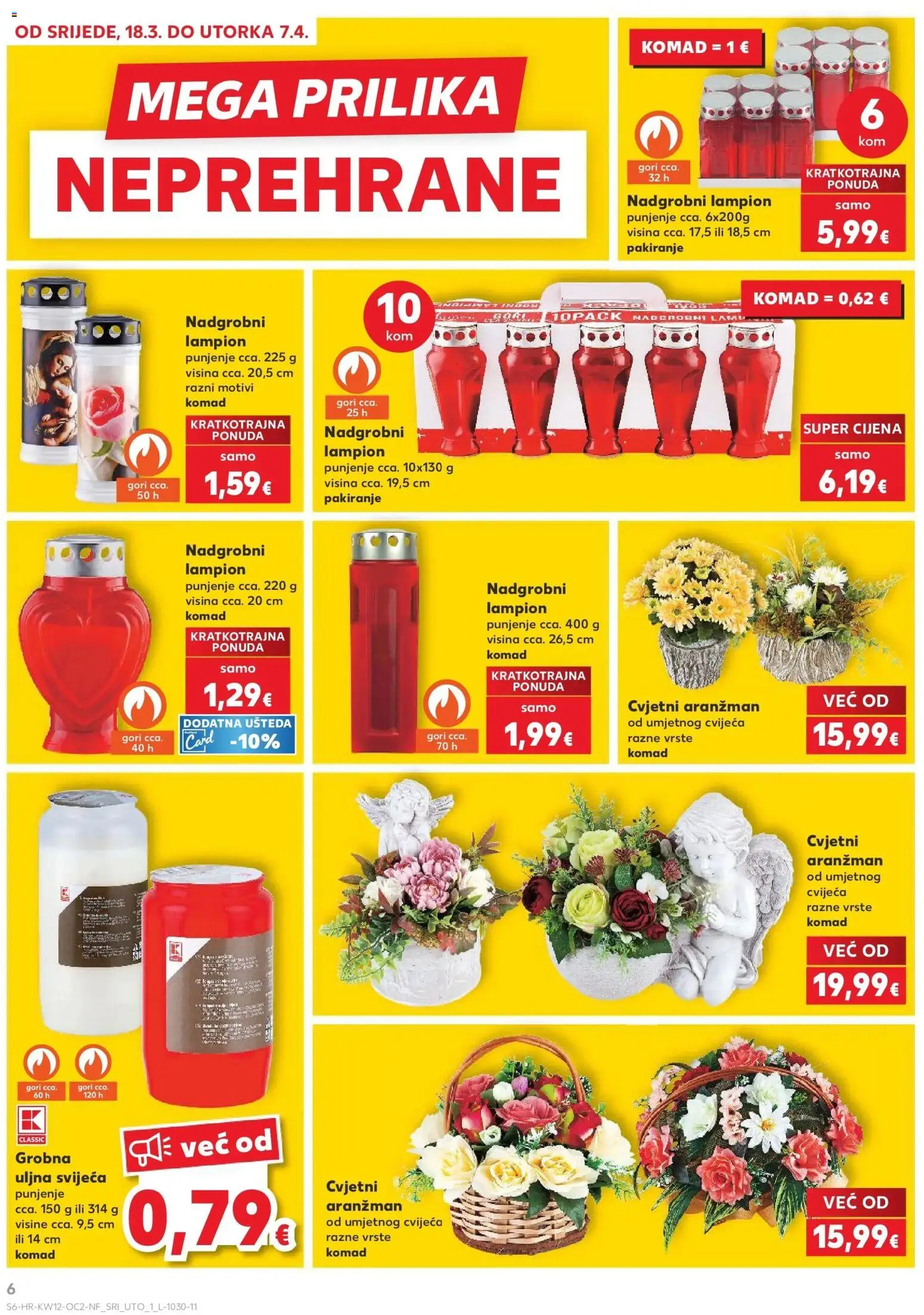 Kaufland katalog | vrijedi od 17.03.2026 | Stranica: 6 | Proizvodi: Lampion