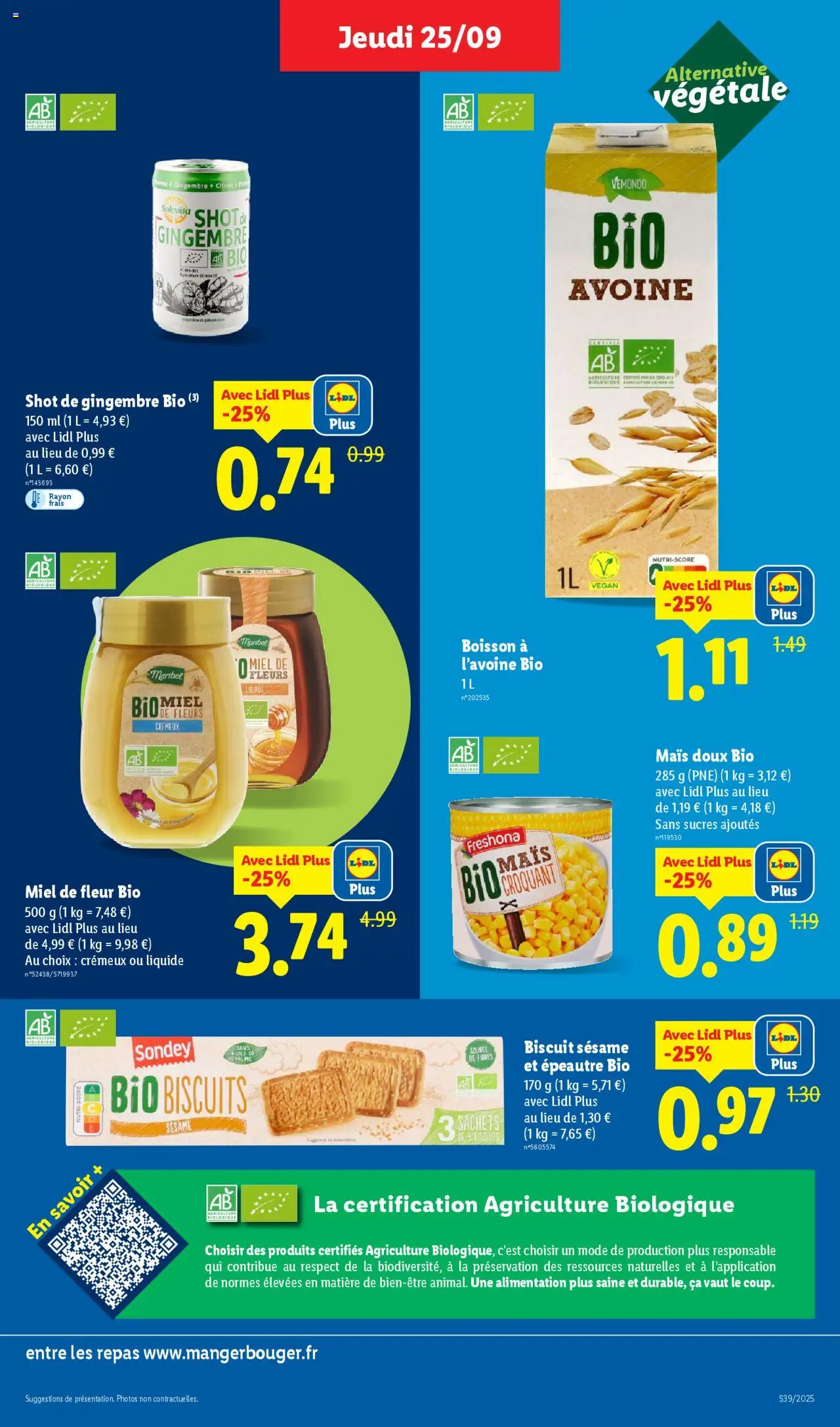  | Page: 9 | Produits: Shot de gingembre, Miel, Gingembre, Biscuits