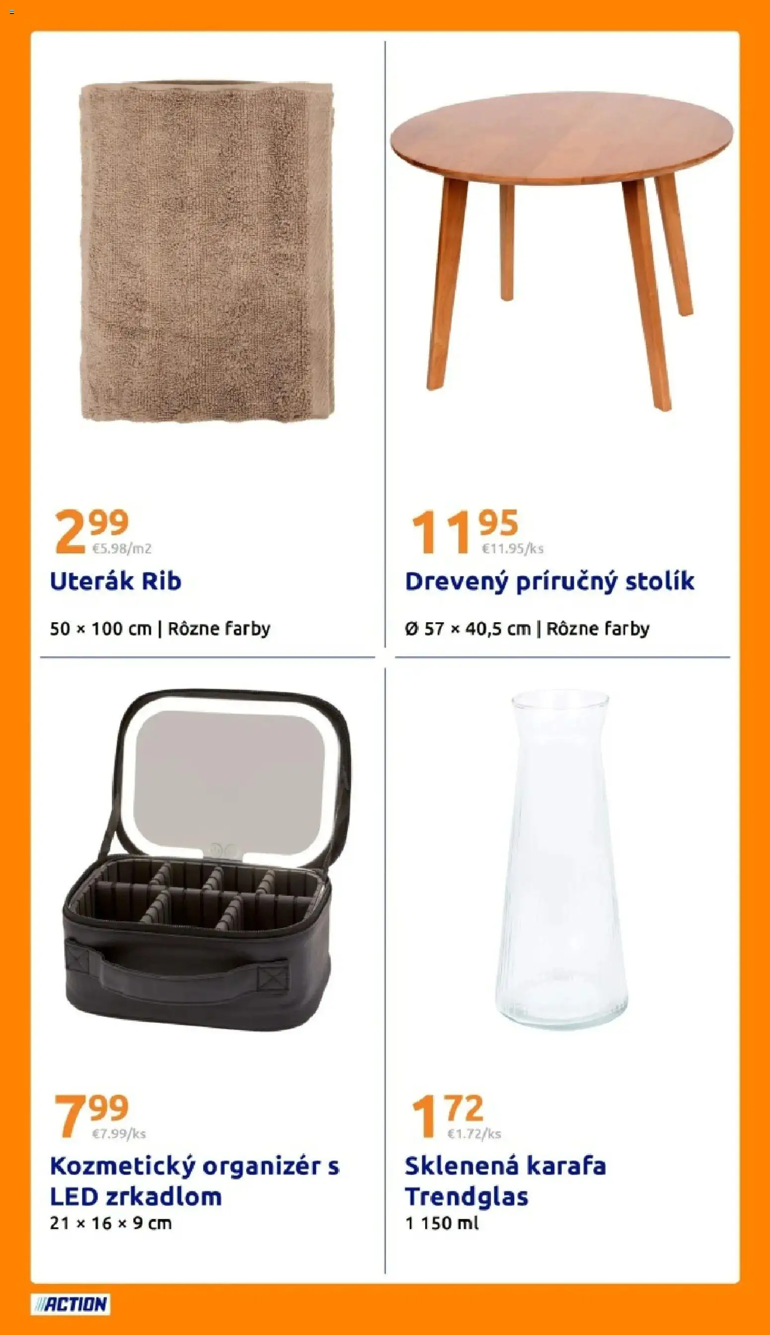 Nové Action akcie – leták je platný od 01.04.2026 | Strana: 28 | Produkty: Organizér, Príručný stolík, Stolík