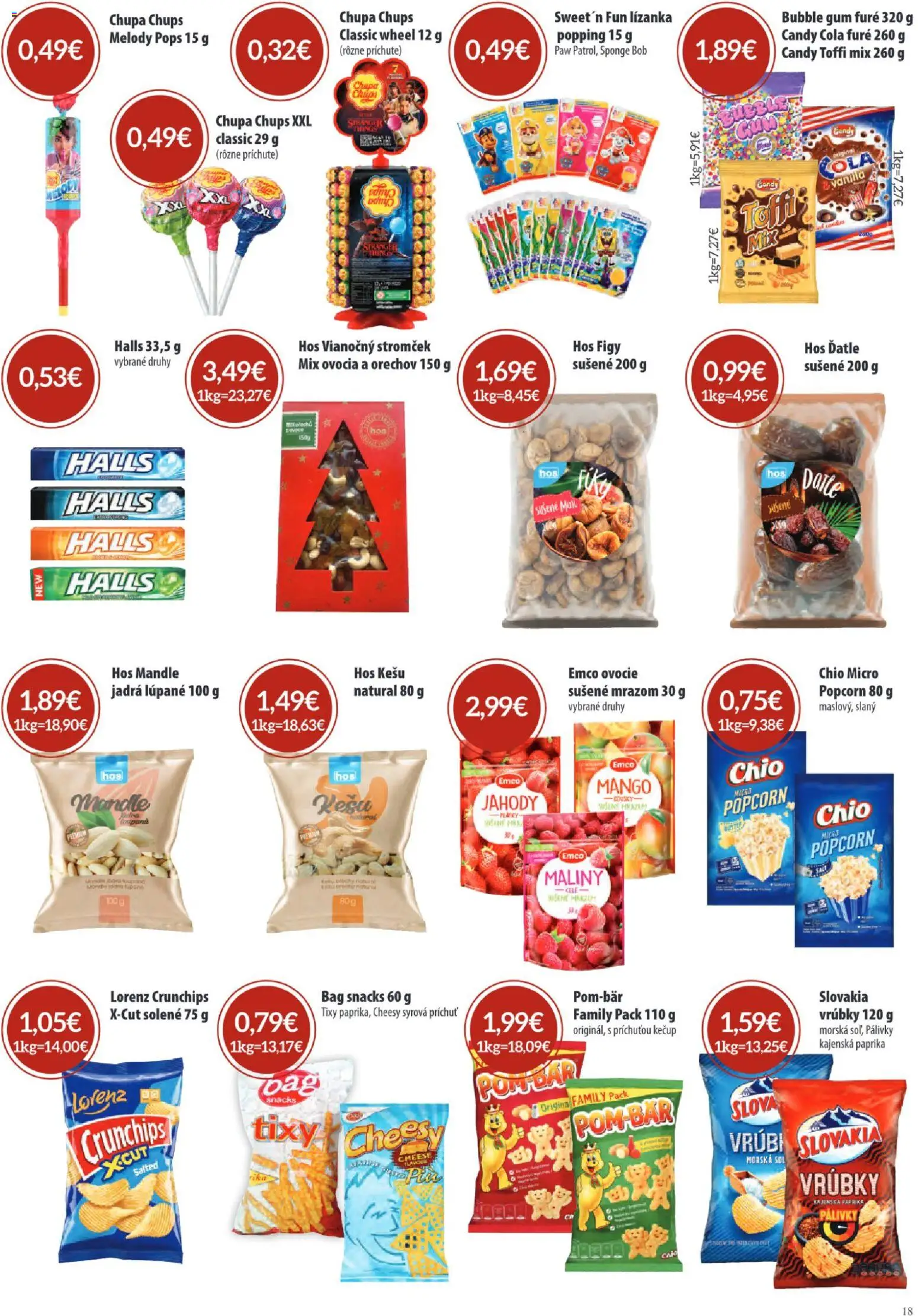 Nové Sintra akcie – leták je platný od 06.11.2025 | Strana: 18 | Produkty: Jahody, Mango, Maliny, Ovocie