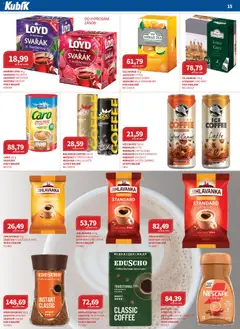 Náhled letáku Kubík leták - Velkoobchod 02/2026 od 01.02.2026 | Strana: 15 | Produkty: Káva, Tchibo, Jihlavanka, Crema
