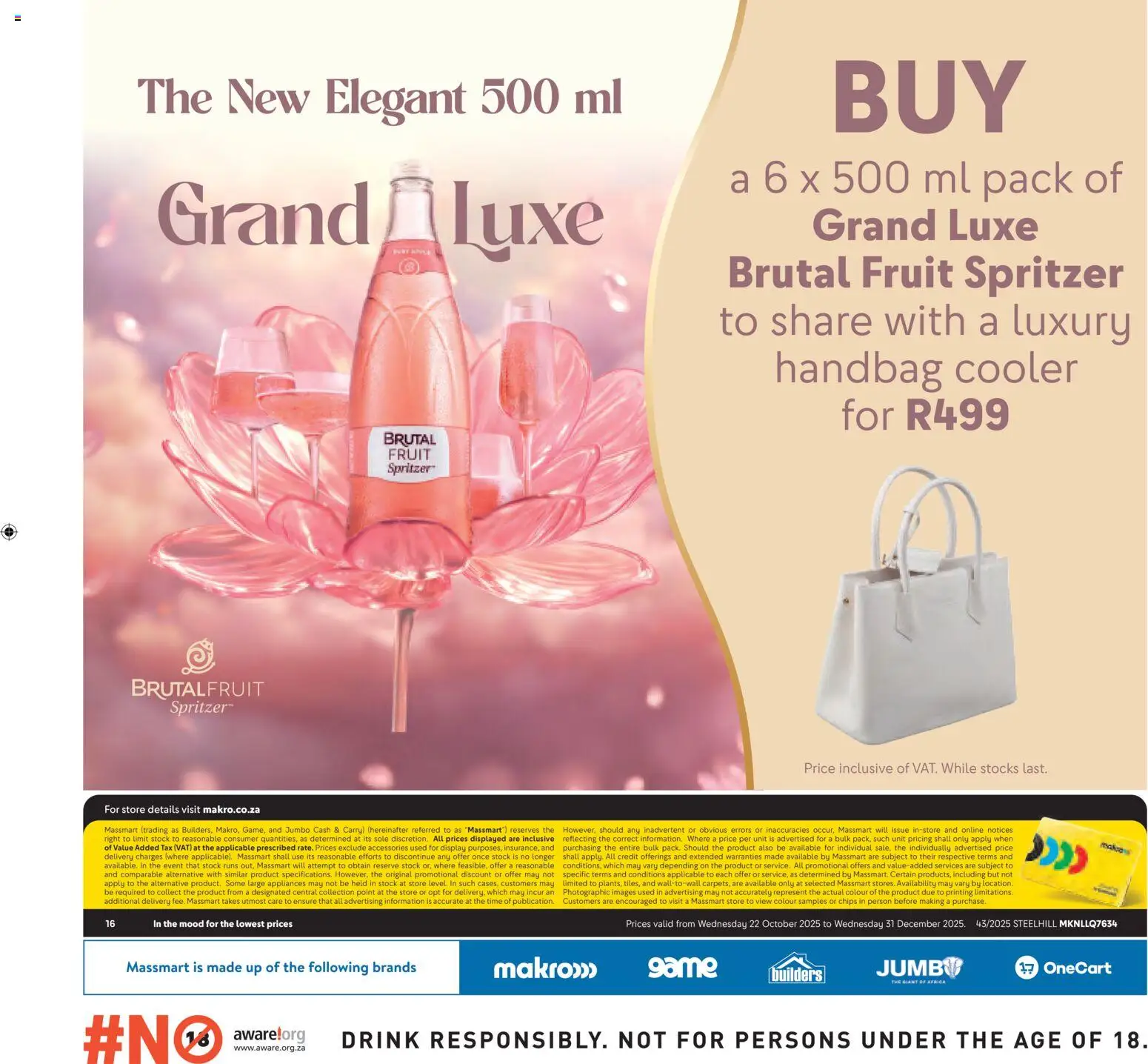New Makro catalogue – valid from 22.10.2025 | Page: 16 | Products: Handbag, Cooler, Chips, Stock