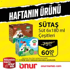 07.10.2025 tarihinden itibaren geçerli olan Onur Market kataloğu önizlemesi