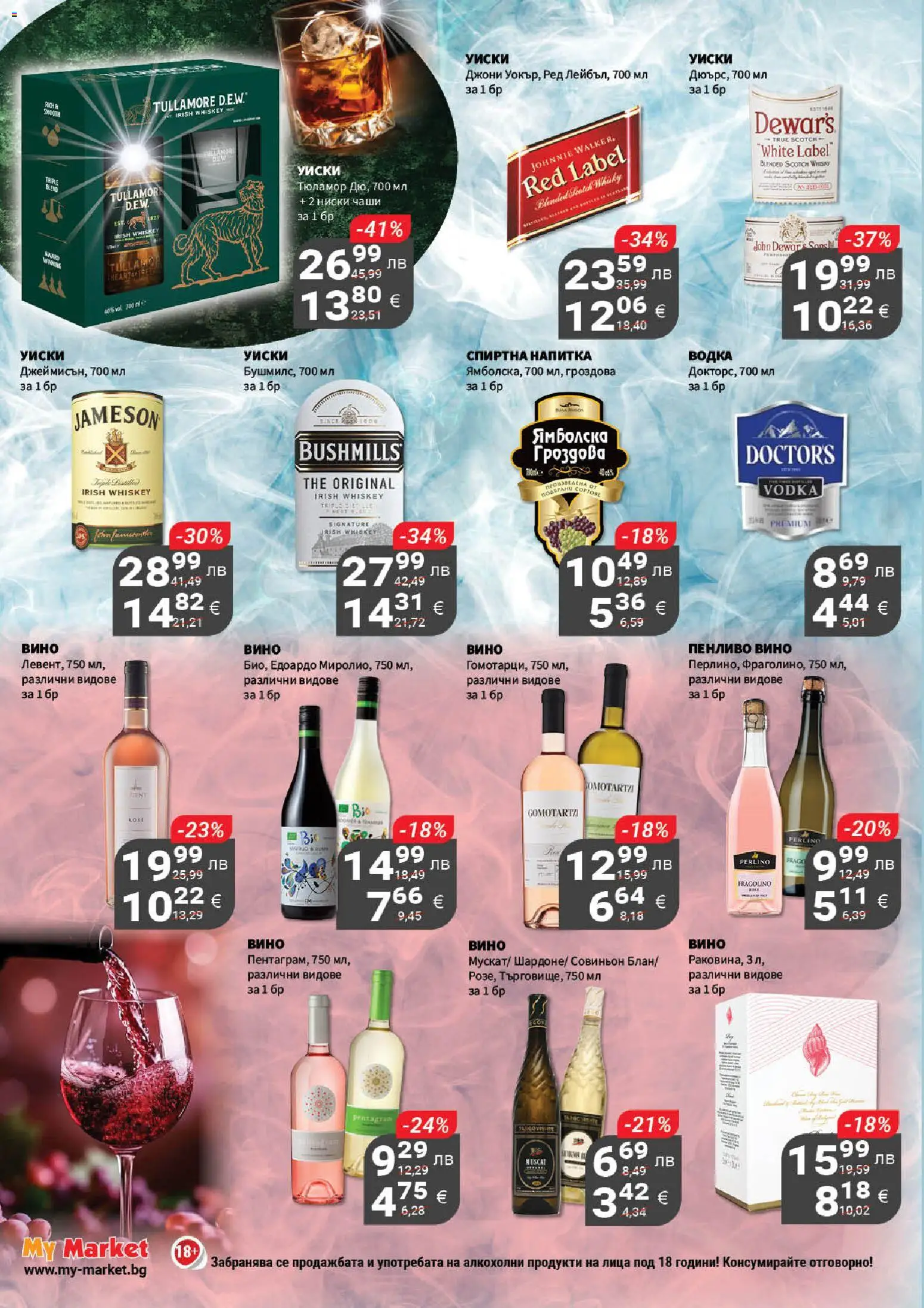 {H1} | Страница: 19 | Продукти: Водка, Уиски, Вино, Ракия