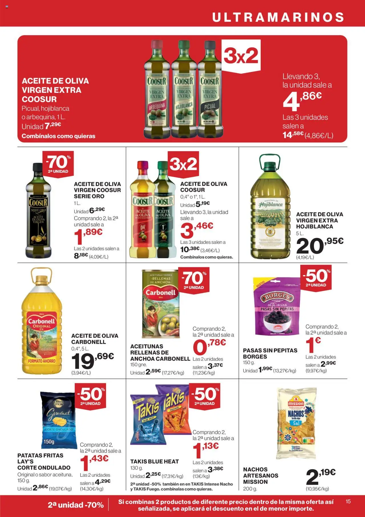 Supercor Canarias │ válido desde el 14.08.2025 | Página: 15 | Productos: Καλτσάκια μισά, Aceite, Cocina, Anchoa