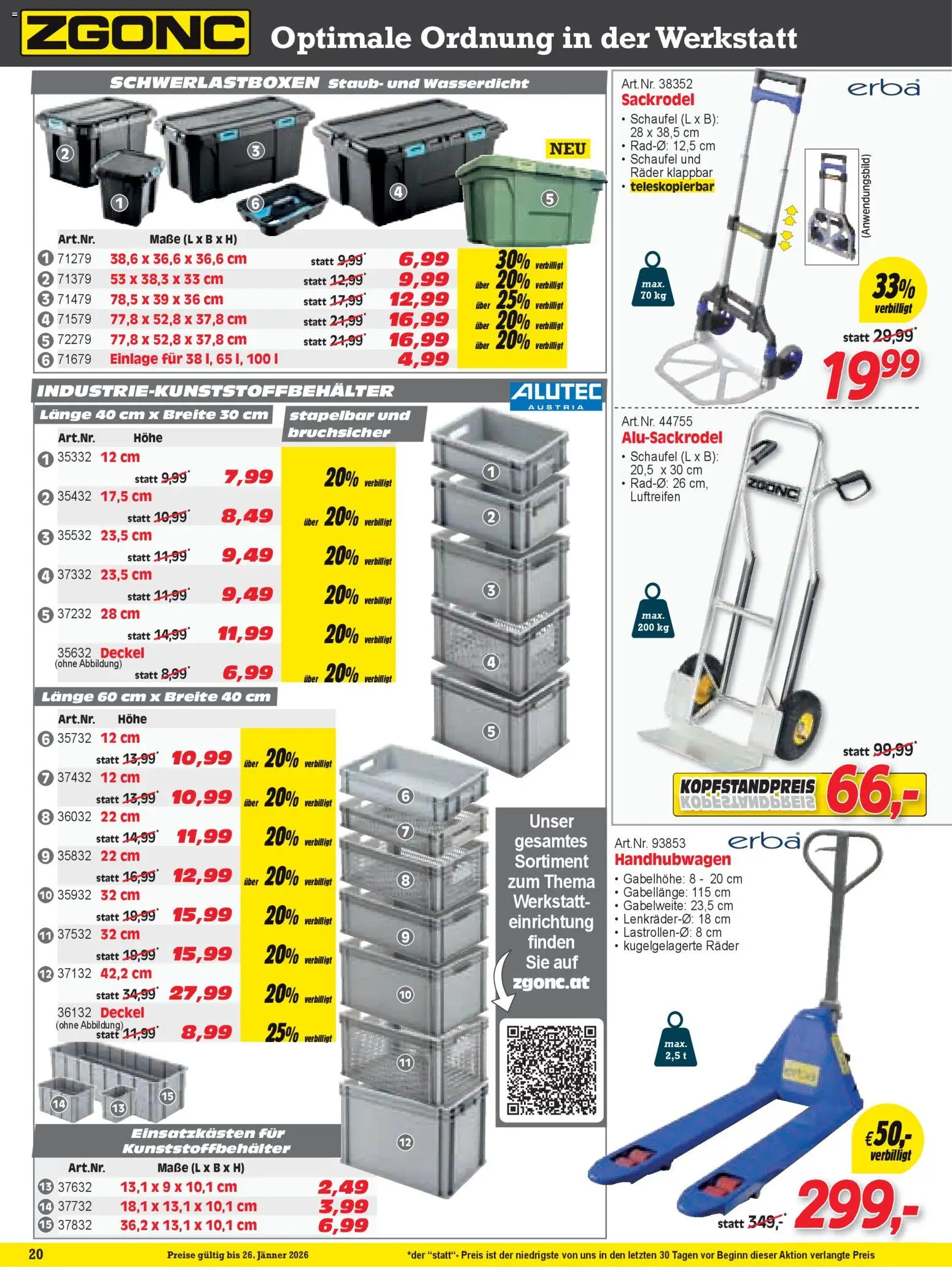 Zgonc Flugblatt Jänner I 2026 gültig ab 01.01.2025 | Seite: 20