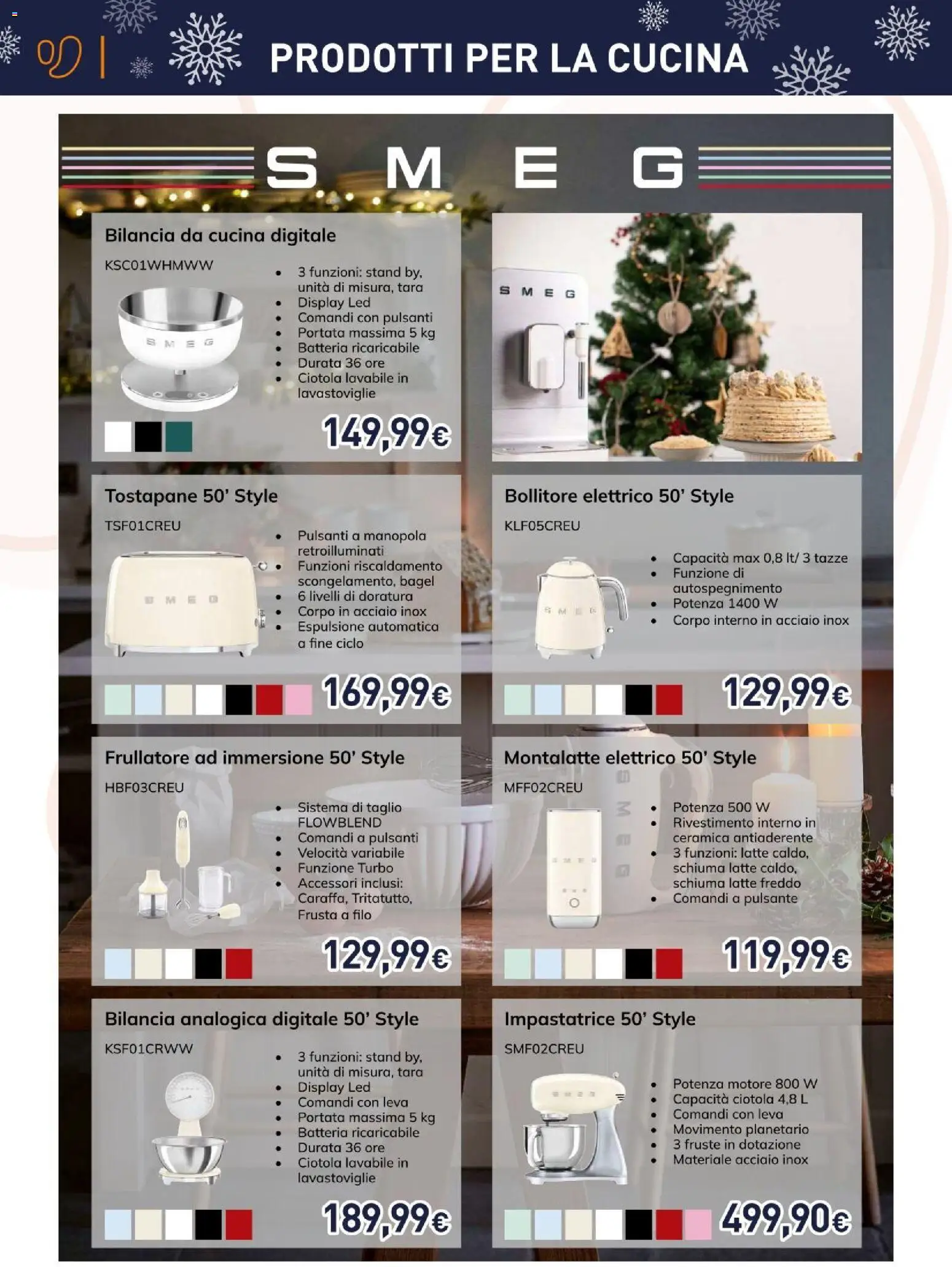 Volantino Unieuro del 06.12.2025 | Pagina: 6 | Prodotti: Impastatrice, Latte, Bollitore, Batteria