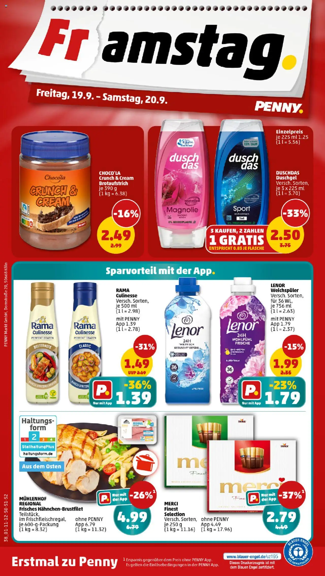 Penny Prospekt 	 – gültig ab 15.09.2025 | Seite: 40 | Produkte: Lenor, Merci, Rama, Duft