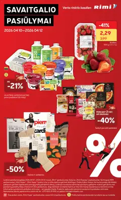 Rimi leidinys galioja nuo 07.04.2026 | Puslapis: 36 | Prekių: Pėdkelnės, Varškė, Kojinės, Grietinė