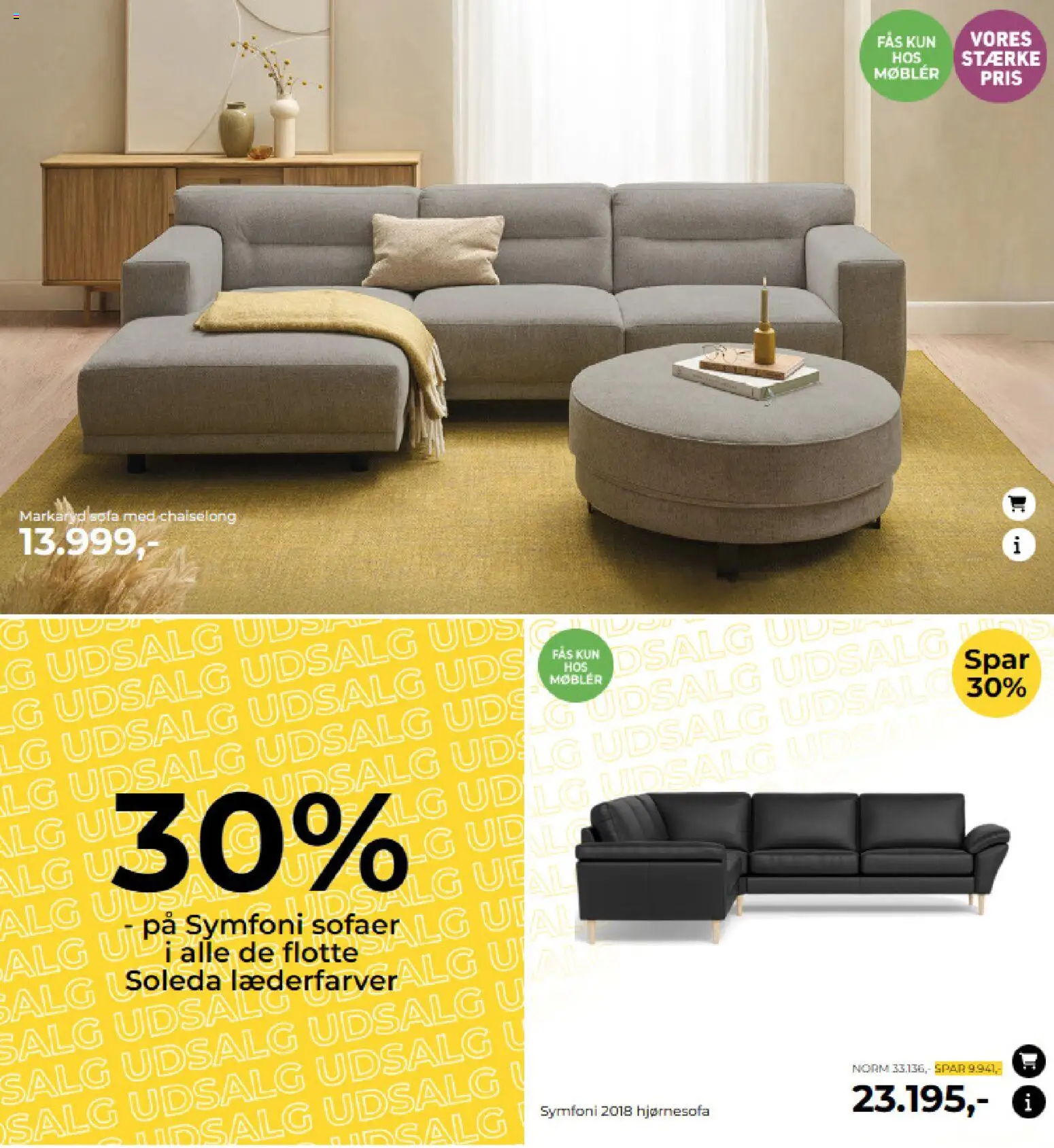Møblér tilbudsavis – gyldig fra 22.12.2025 | Side: 4 | Produkter: Sofa, Hjørnesofa