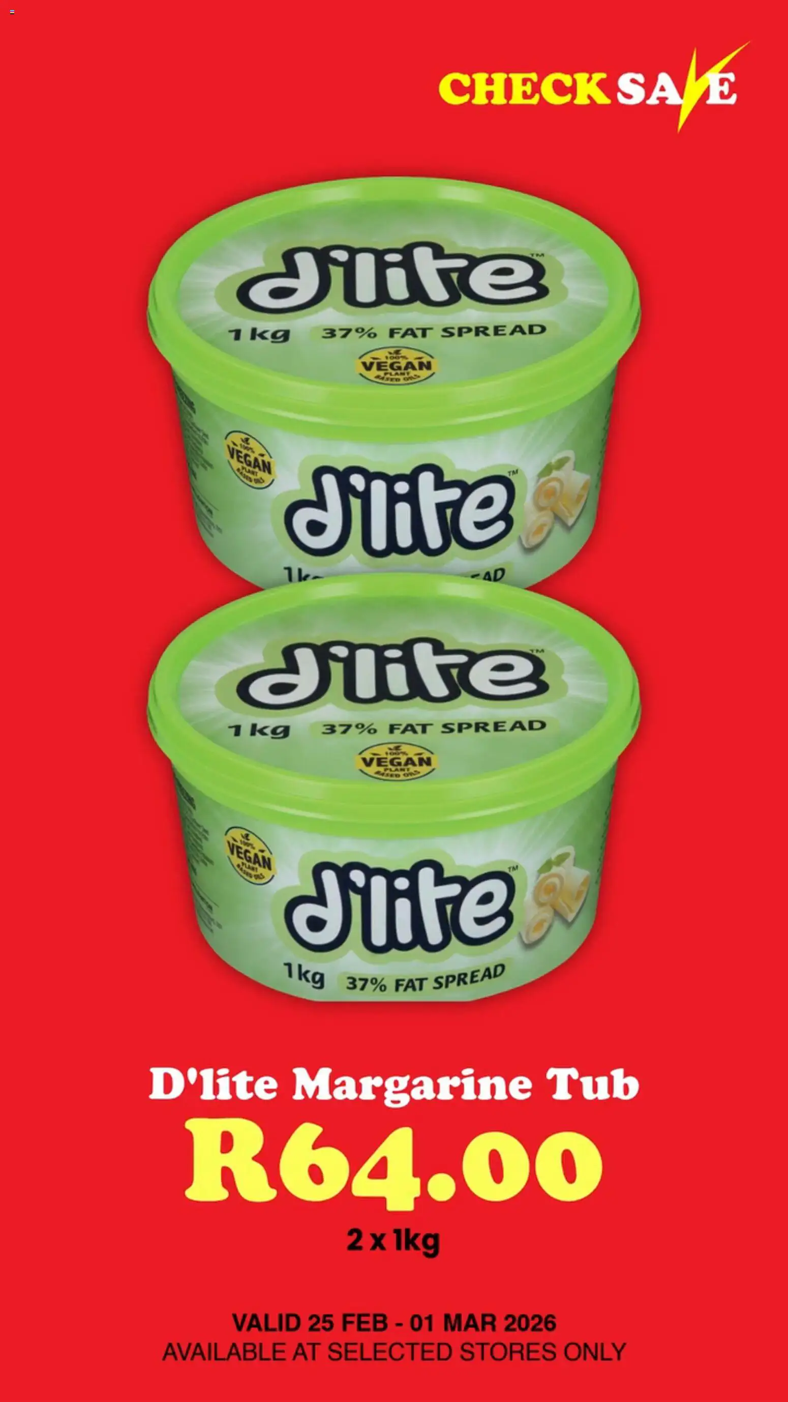 New Check Save catalogue – valid from 26.02.2026 | Page: 4 | Products: Margarine, Fat spread