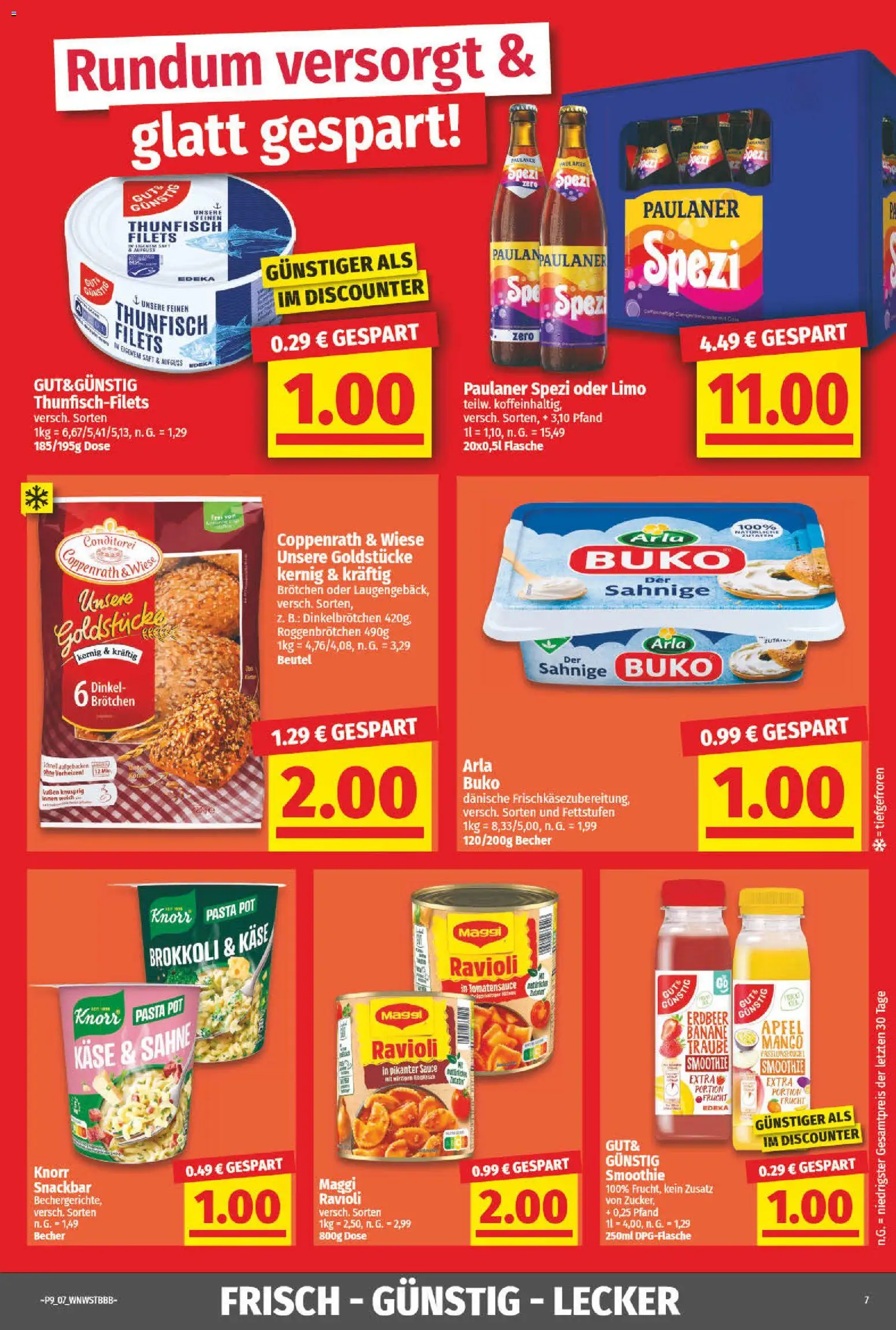 NP Discount Prospekt 	 – gültig ab 23.02.2026 | Seite: 7 | Produkte: Maggi, Thunfisch, Sahne, Paulaner