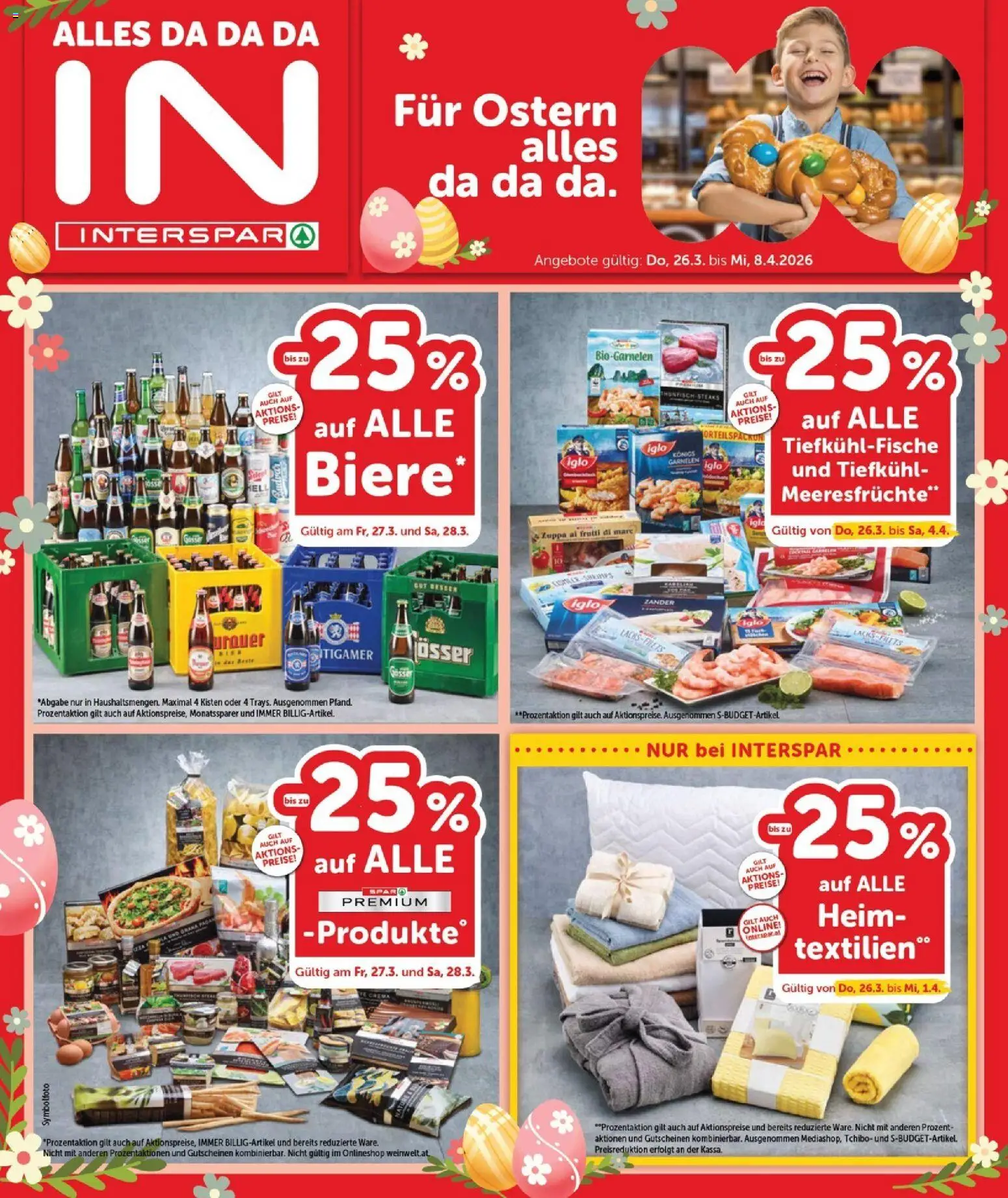 Interspar Flugblatt - Burgenland gültig ab 26.03.2026 | Seite: 1 | Produkte: Meeresfrüchte