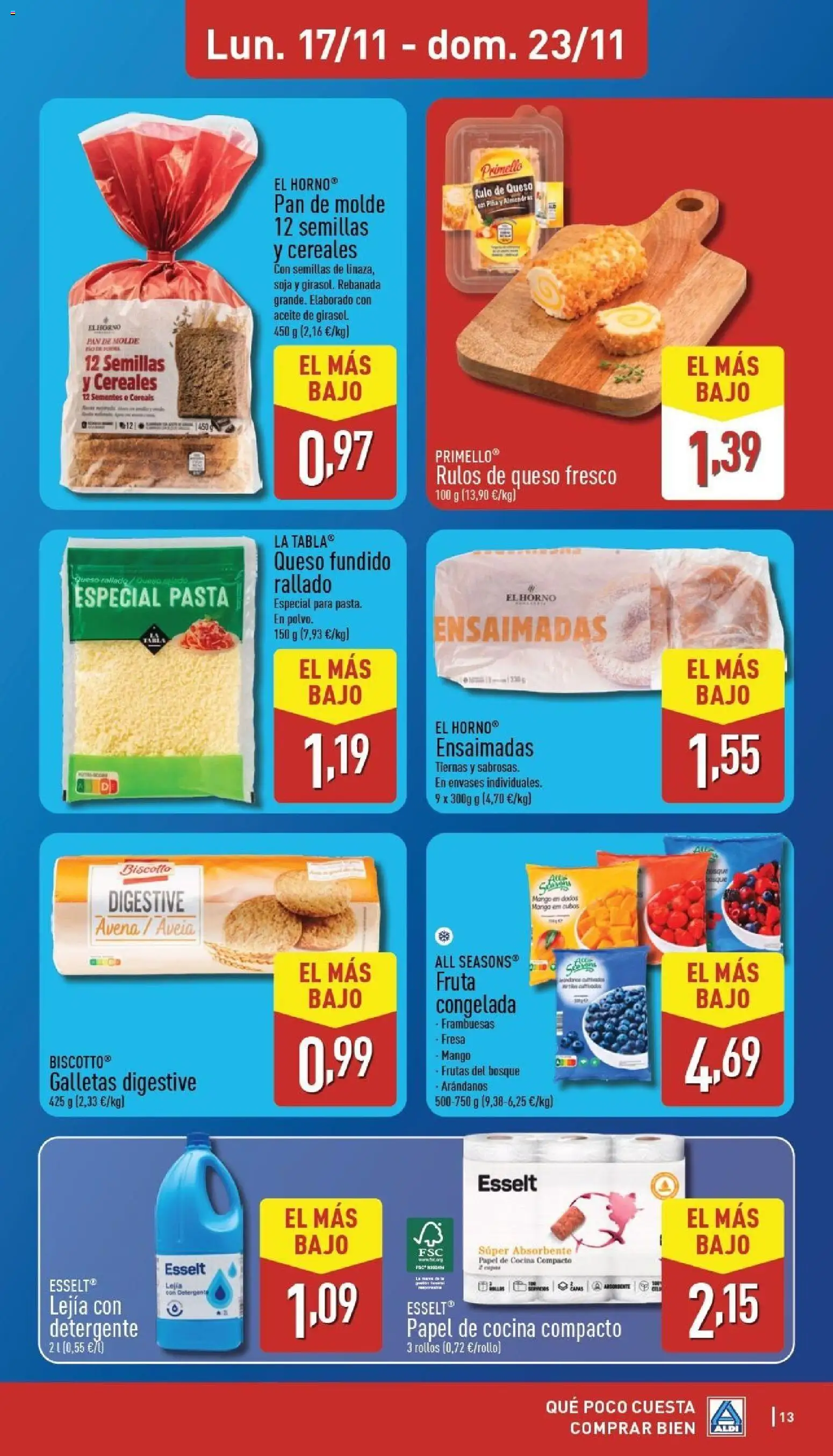 Aldi folleto Canarias │ válido desde el 17.11.2025 | Página: 13 | Productos: Pan, Galletas, Αφυγραντήρας, Ρούτερ