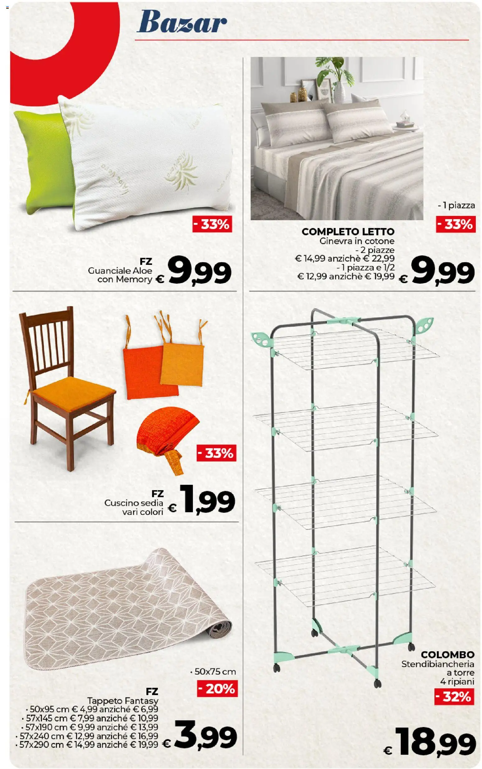 Volantino COOP del 27.01.2026 | Pagina: 49 | Prodotti: Letto, Sedia, Tappeto, Guanciale