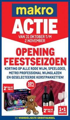 Makro - Opening Feestseizoen - Voorbeeld van een folder van Makro, geldig van 31.10.2025