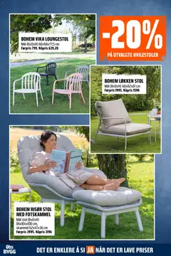 Forhåndsvisning av Obs Bygg - Kundeavis gyldig fra 29.03.2026 | Side: 18 | Produkter: Stol