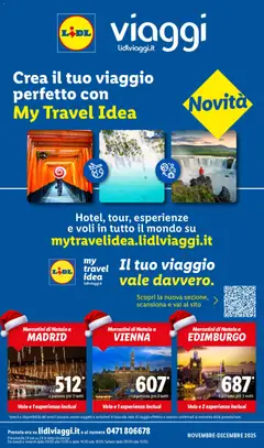 Anteprima del volantino Lidl Viaggi catalogo valido a partire dal 01.11.2025
