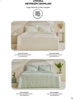 01.03.2026 tarihinden itibaren geçerli olan Karaca Home kataloğu önizlemesi | Sayfa: 33 | Ürünler: Nevresim, Nevresim takımları