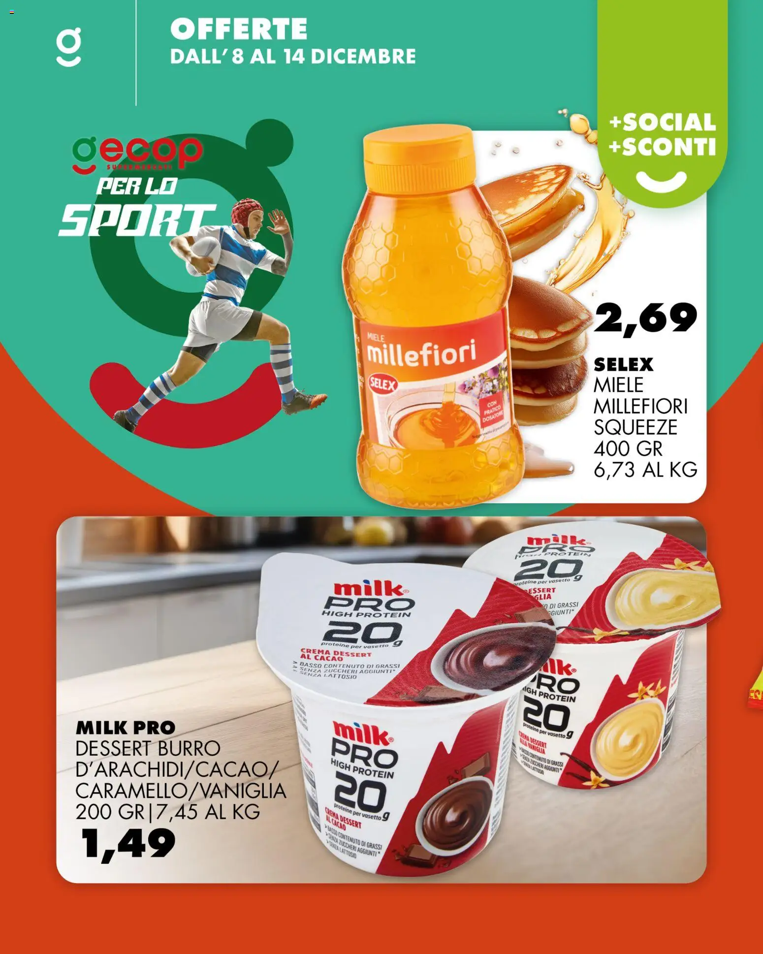 Volantino GECOP del 08.12.2025 | Pagina: 8 | Prodotti: Crema, Burro, Cacao, Miele