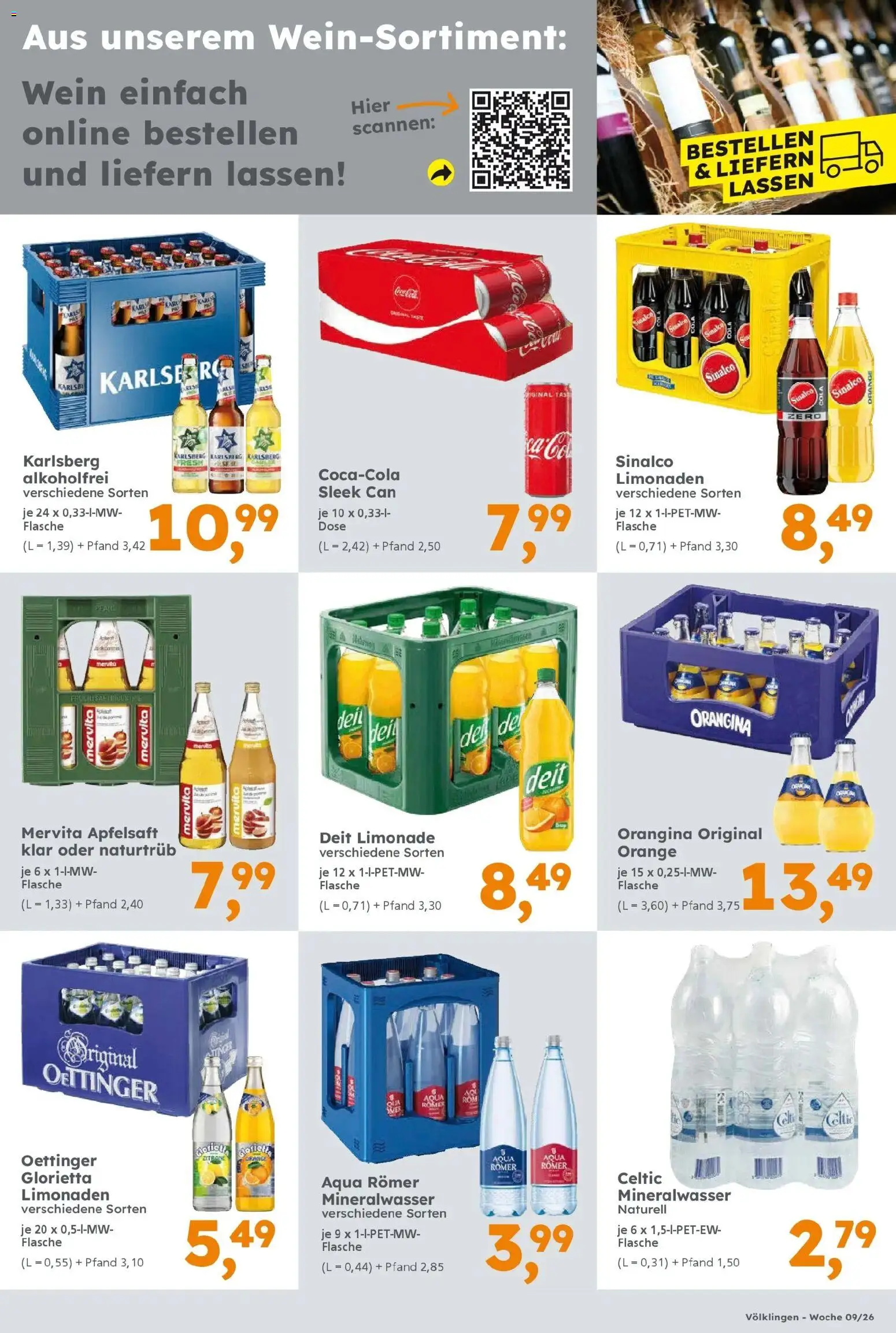 Globus Baumarkt prospekt Saarbrücken	 – gültig ab 22.02.2026 | Seite: 17 | Produkte: Sinalco, Cola, Limonade, Zitrone