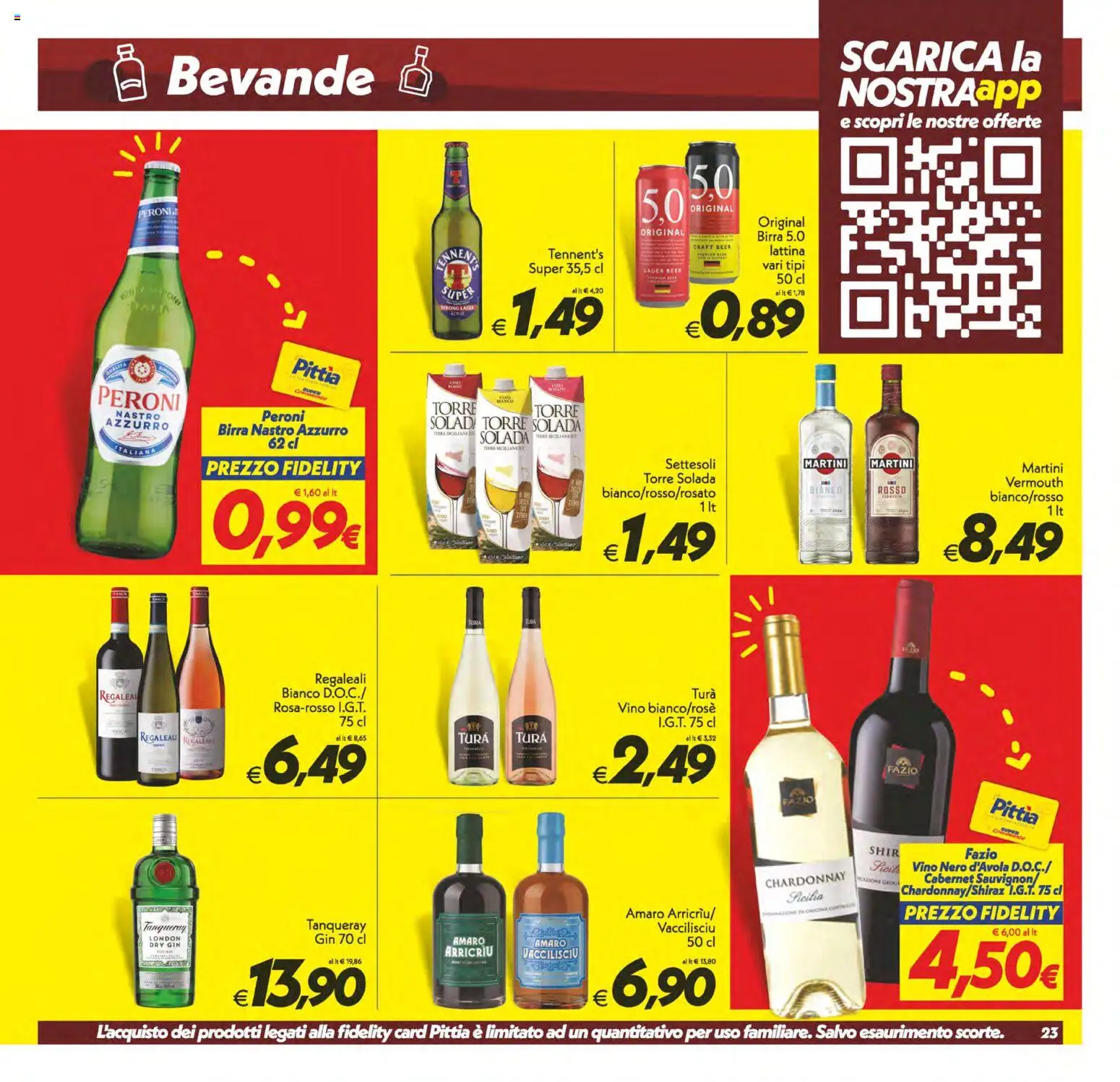 Volantino SuperConveniente del 17.04.2026 | Pagina: 23 | Prodotti: Birra, Gin, Vino, Amaro