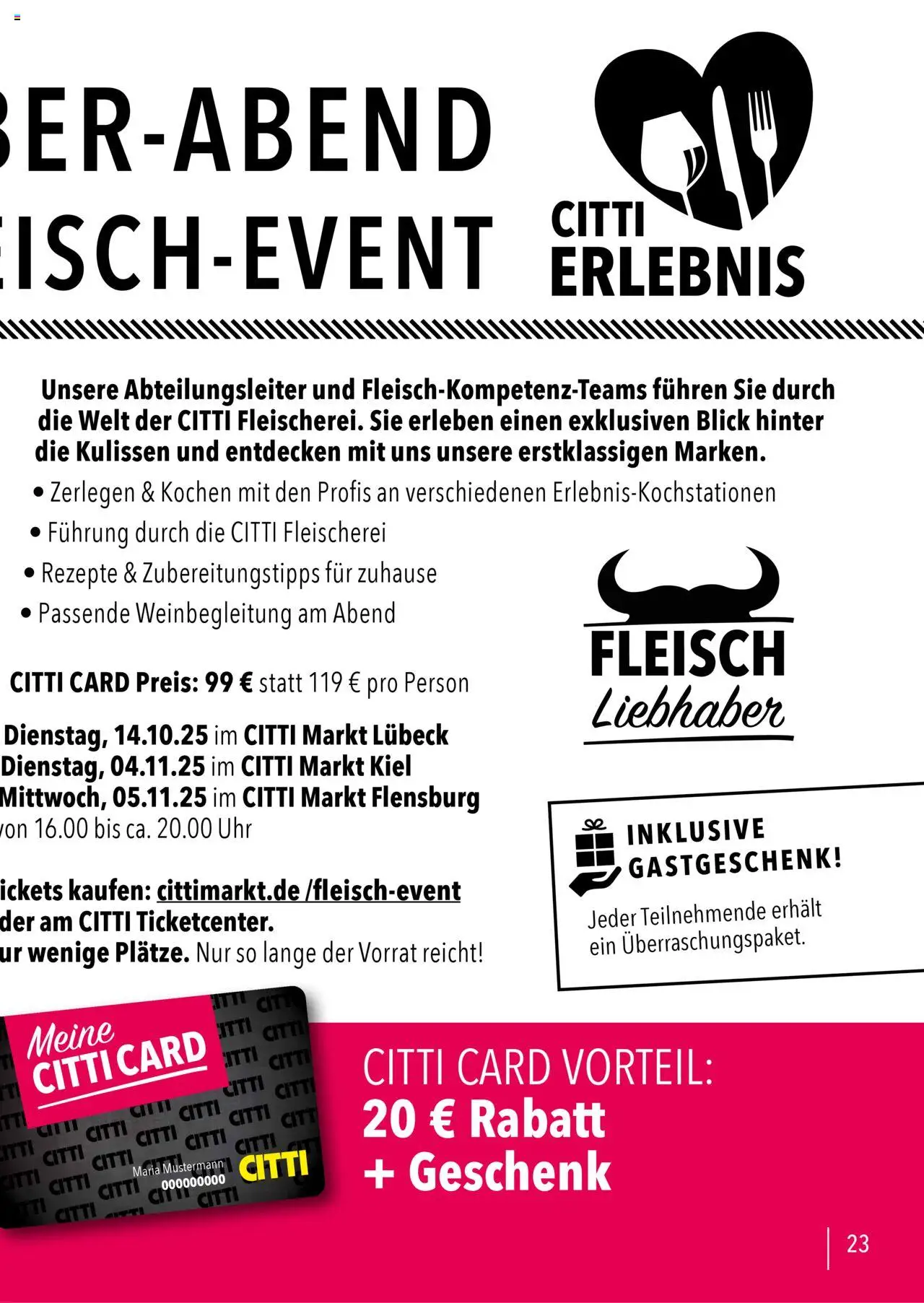 CITTI Markt Vorteilsheft – gültig ab 11.09.2025 | Seite: 46 | Produkte: Fleisch, Uhr