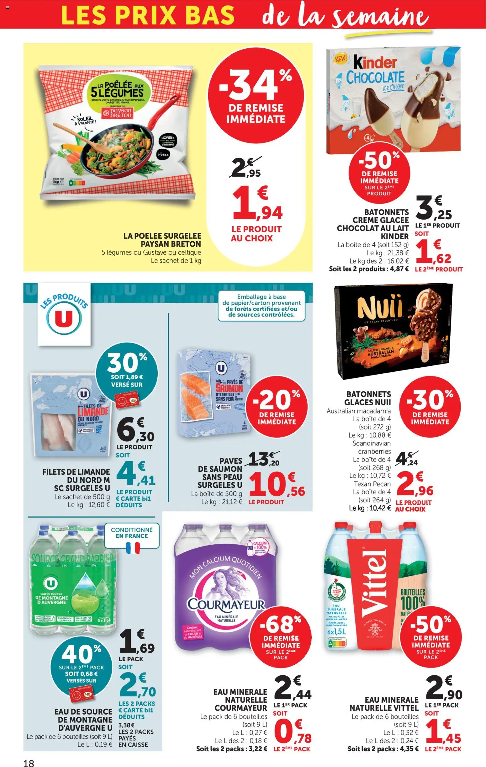 {H1} | Page: 18 | Produits: Glaces, Lait, Chocolat, Crème