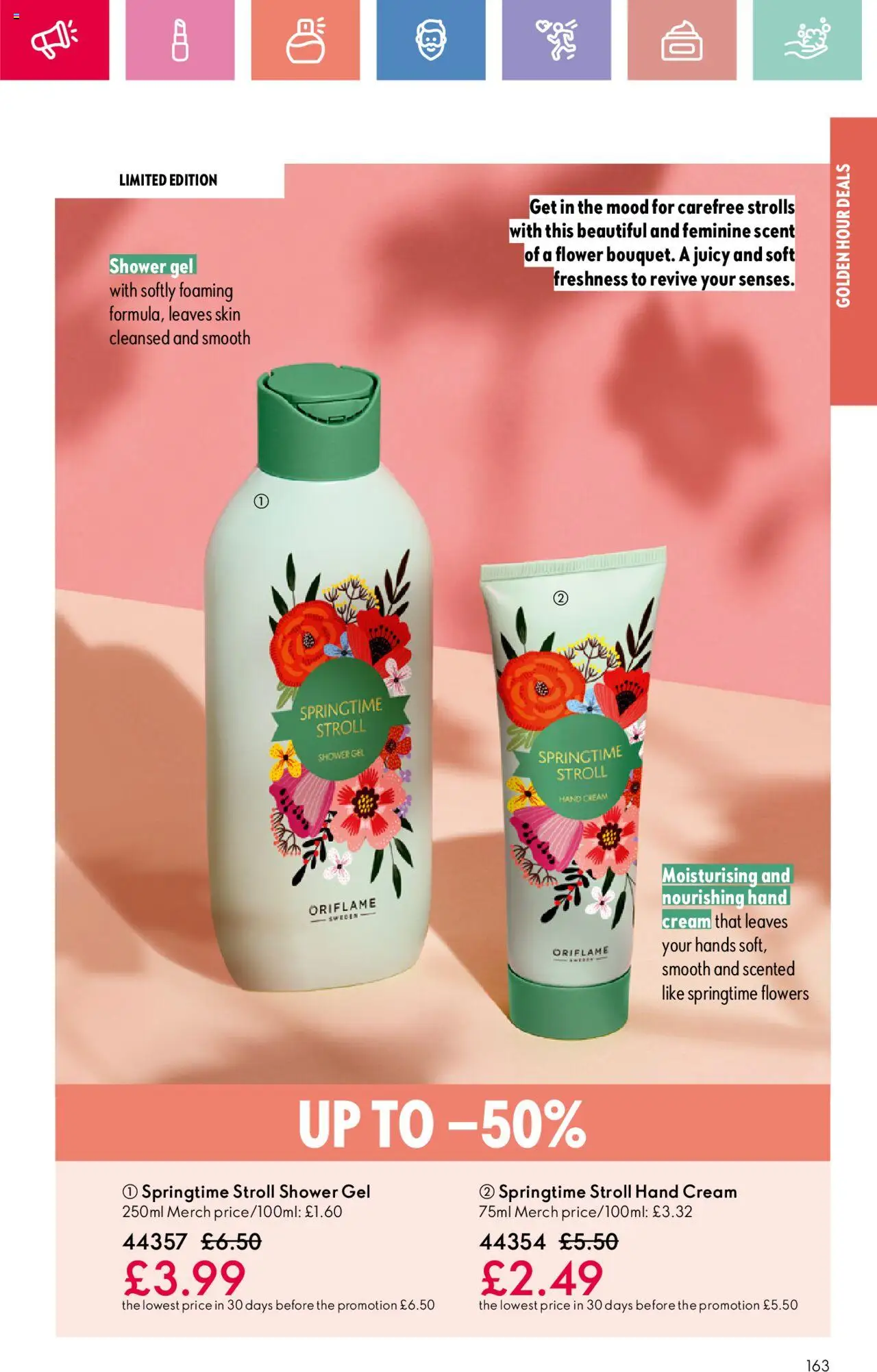  | Page: 163 | Products: Shower, Hand cream, Shower gel, Cream