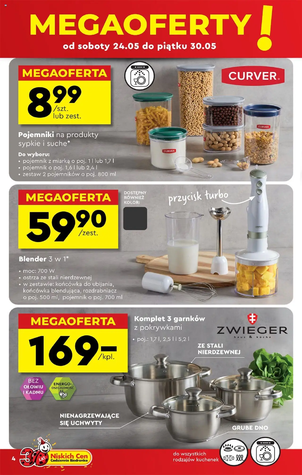 Biedronka gazetka - Okazje tygodnia od 24.05.2025 | Strona: 6 | Produkty: Materac, Poduszka