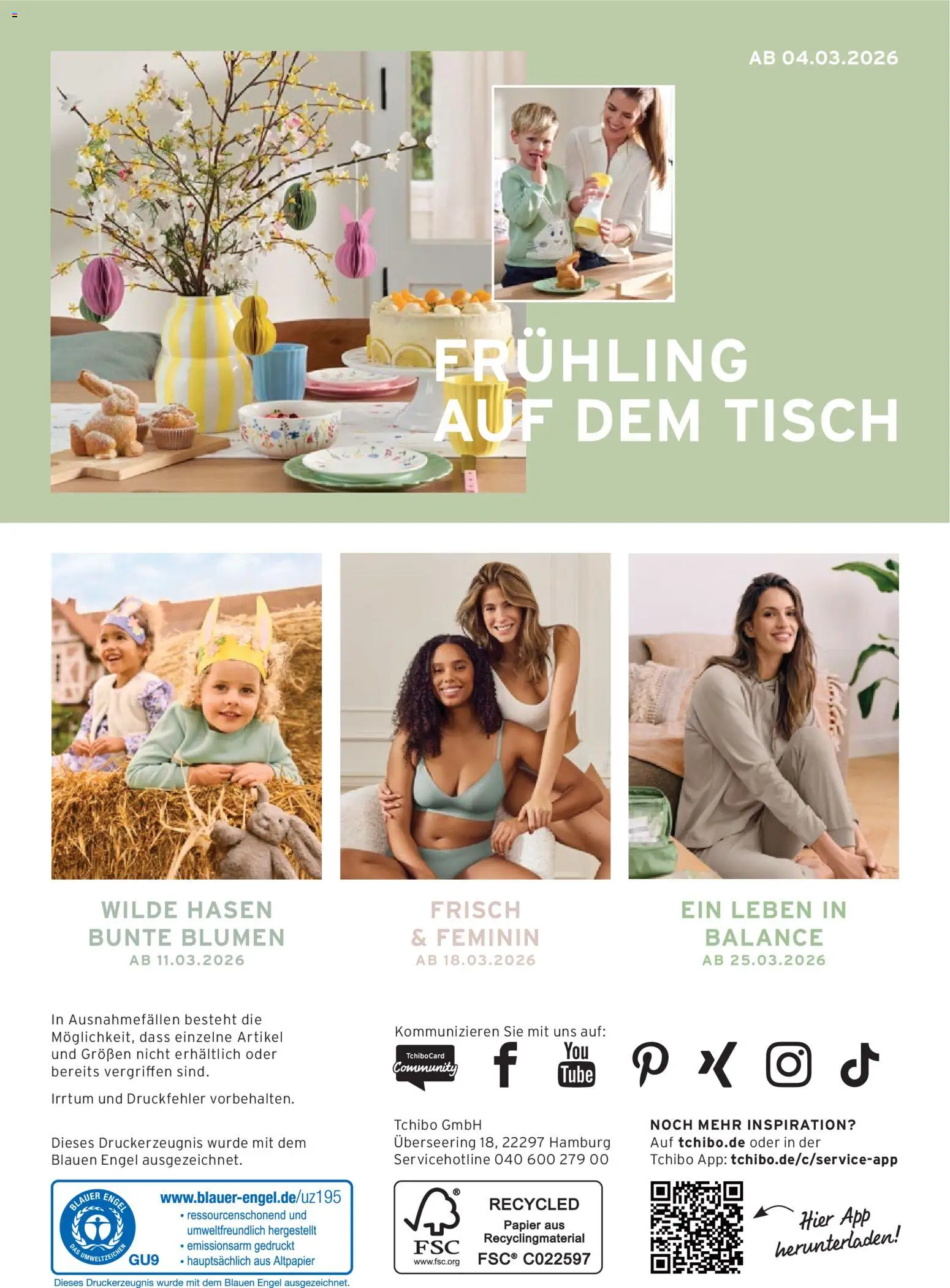 Prospekt Tchibo Lieblingslooks für jeden Tag – gültig ab 25.02.2026 | Seite: 31 | Produkte: Tisch, Blumen